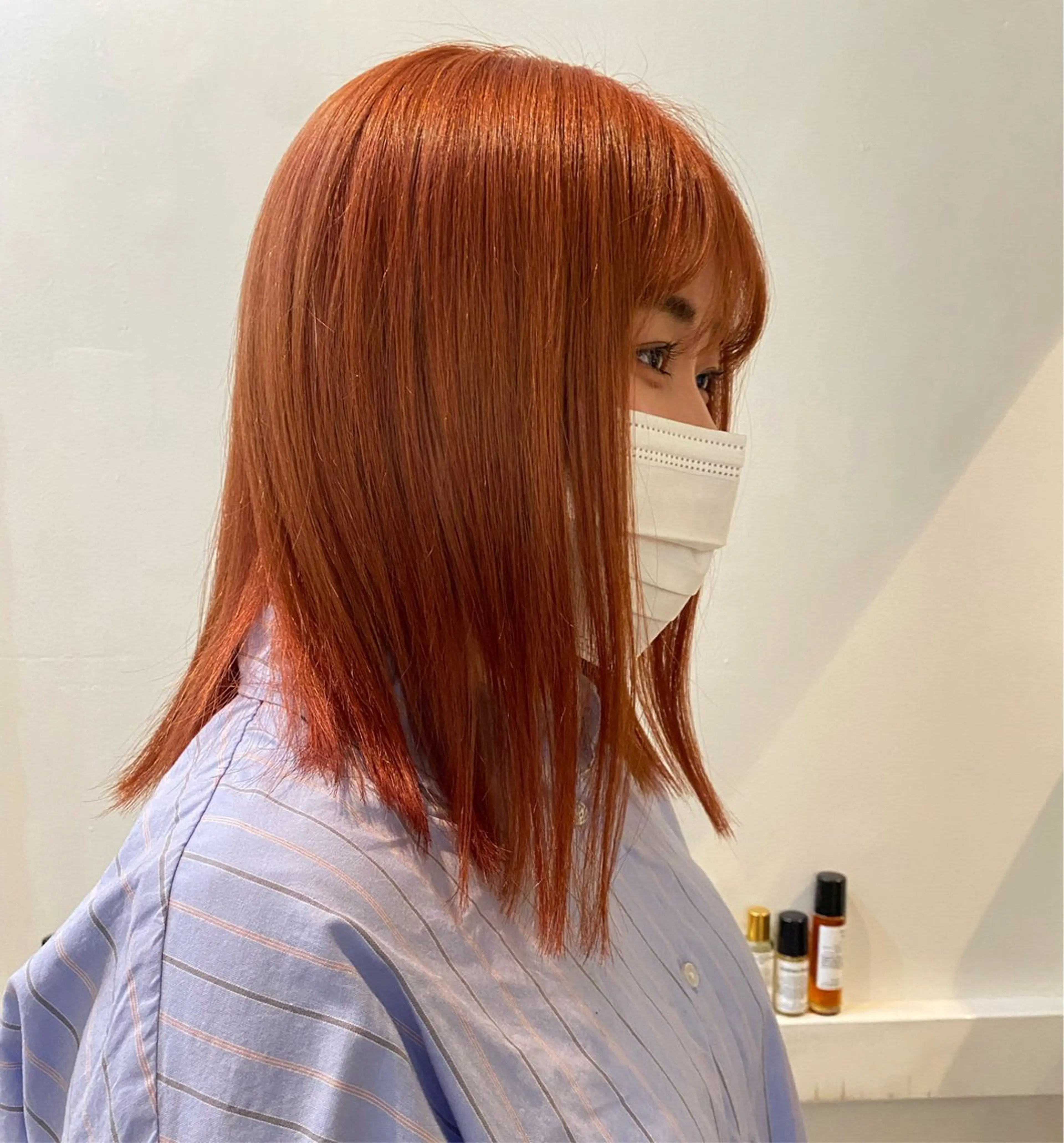 ミディアム カラー カット ヘアカラー トリートメント Lilu しずくのヘアスタイル