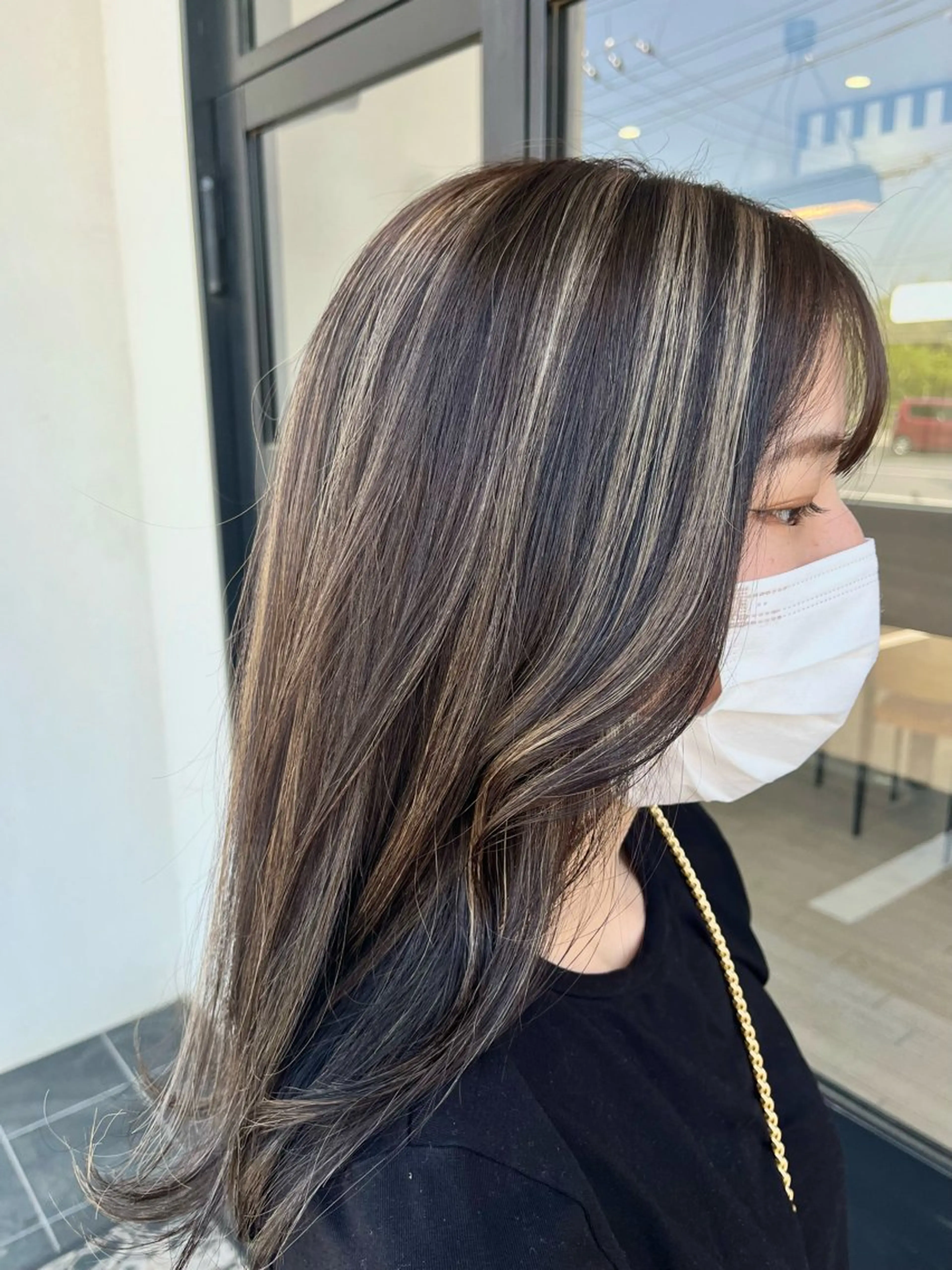 カラー ハイライトカラー 齊藤 美有のヘアスタイル