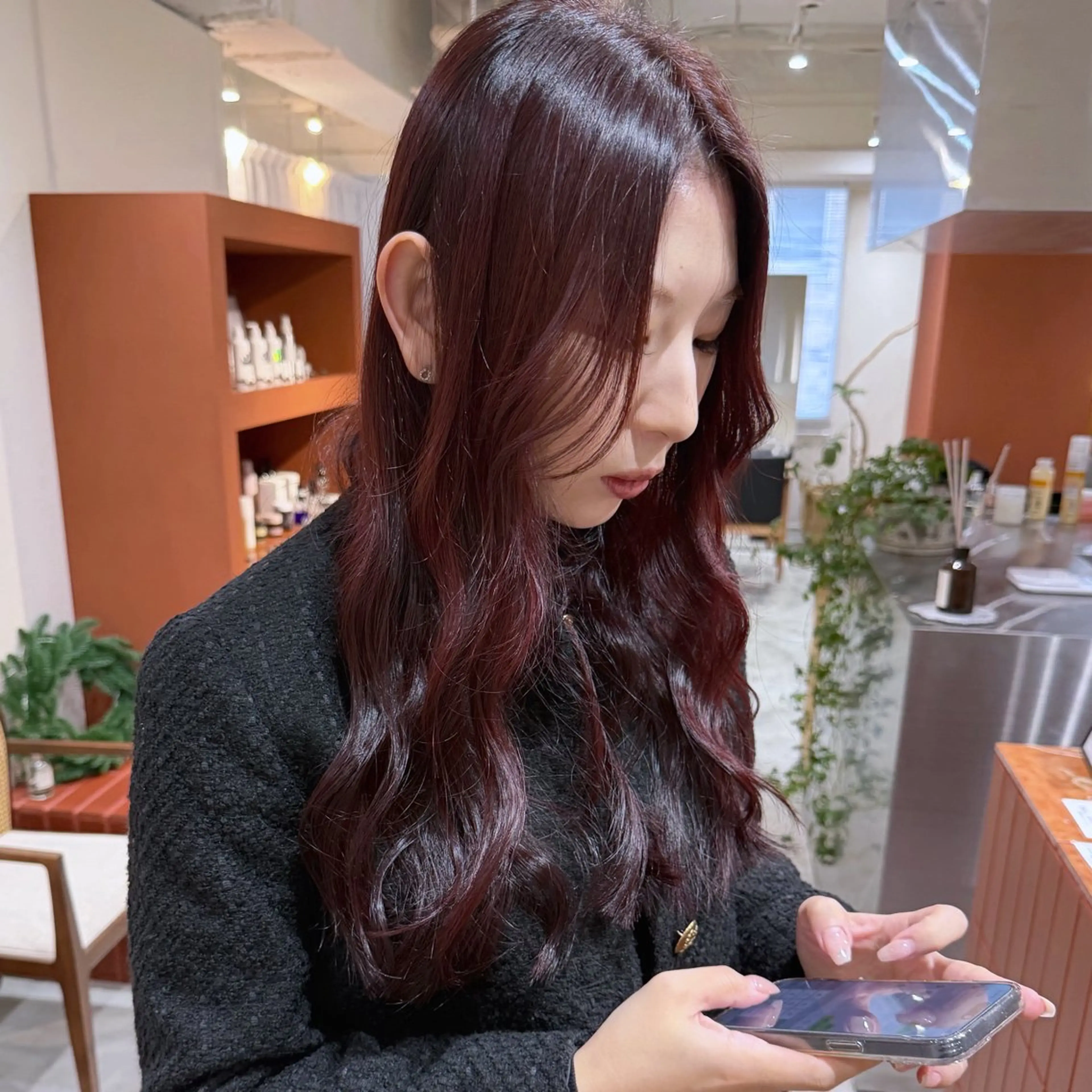 【🎄12月限定🎄】カット+艶カラー+プレミアムトリートメント+プチスパ✨🫧18150→9900の写真