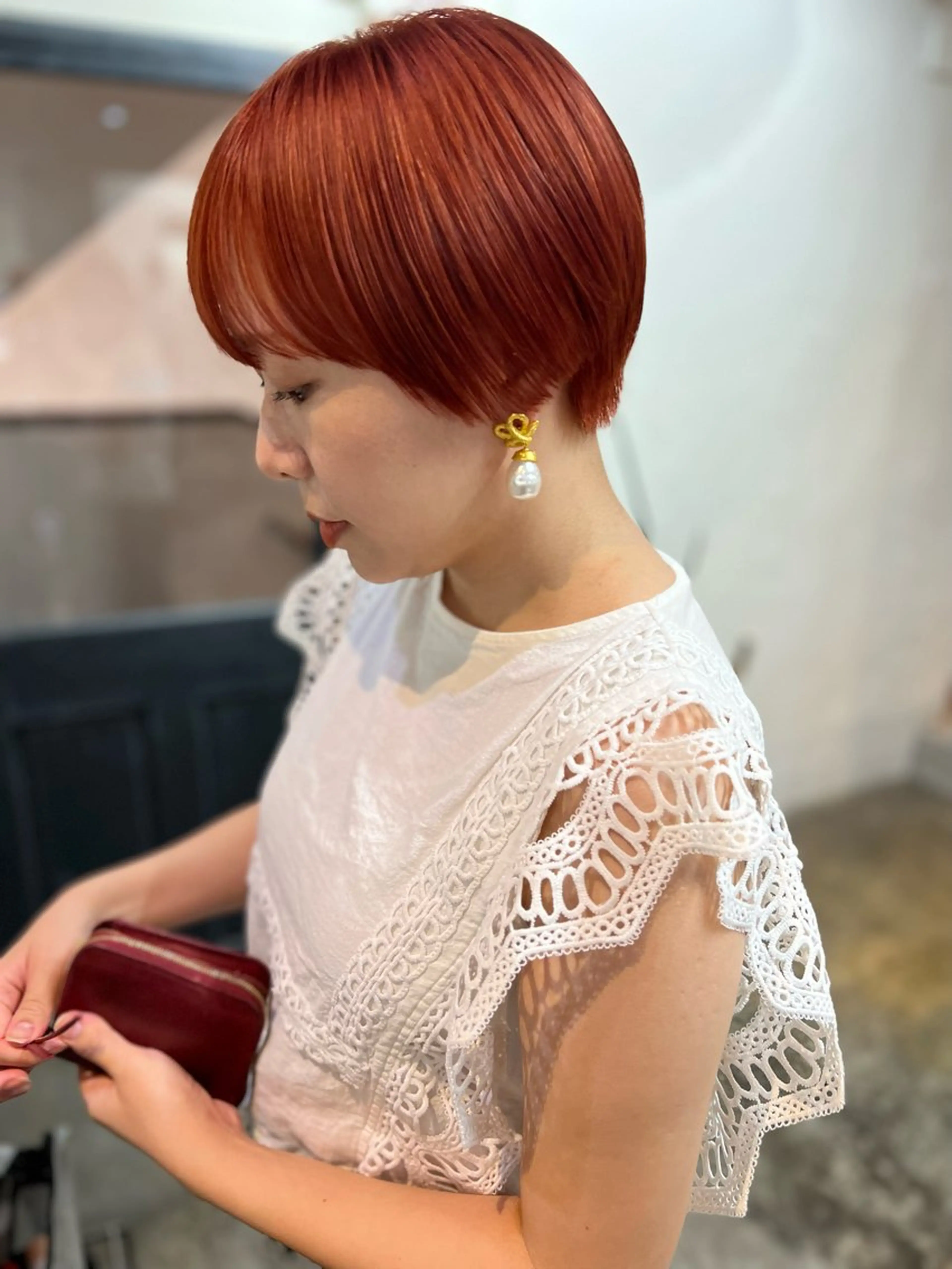 ショート 東のりか/ハイトーン ブリーチカラー/ボブのヘアスタイル