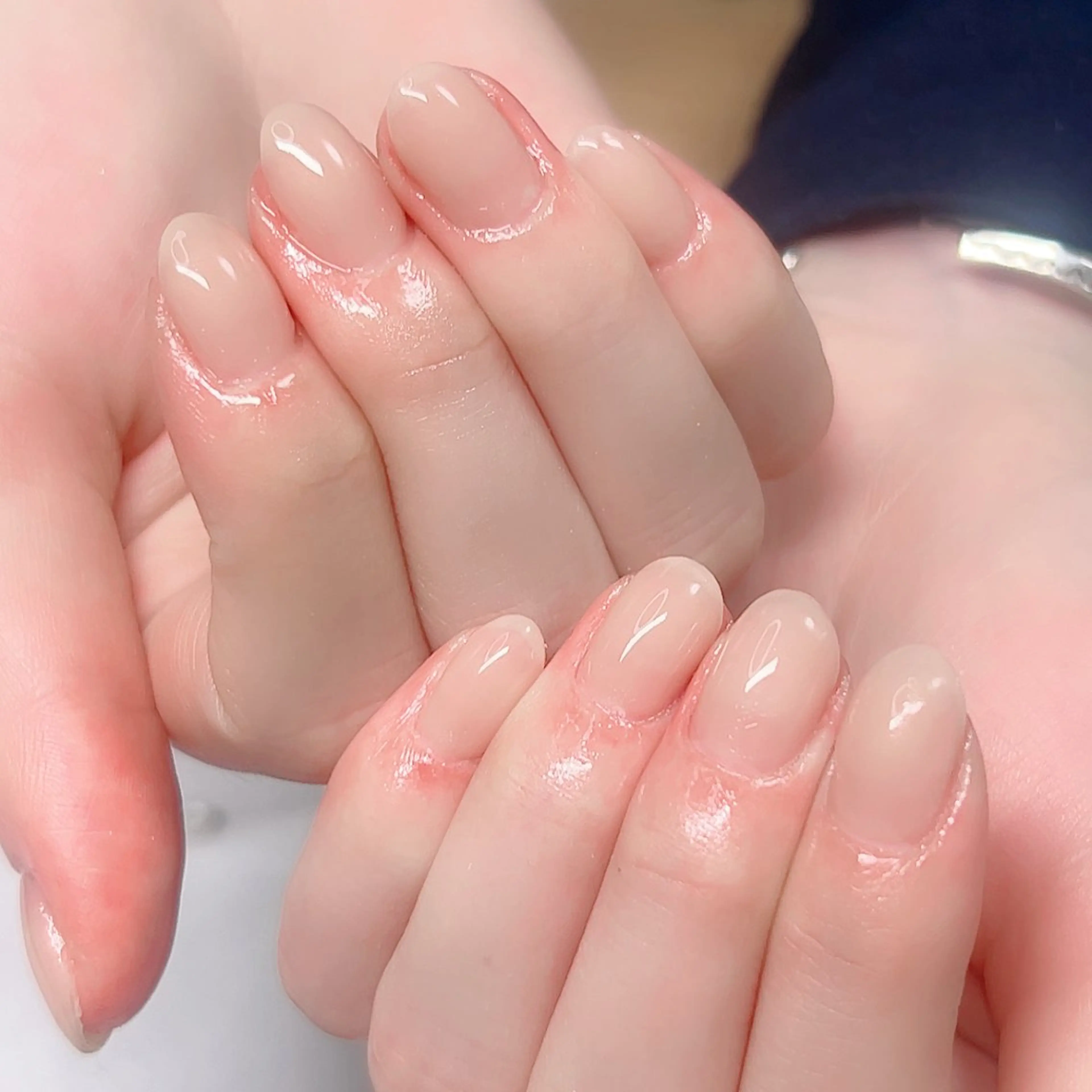ネイル ラメ(グリッター) オフィスネイル ワンカラーネイル Cute Tips nailのネイルデザイン