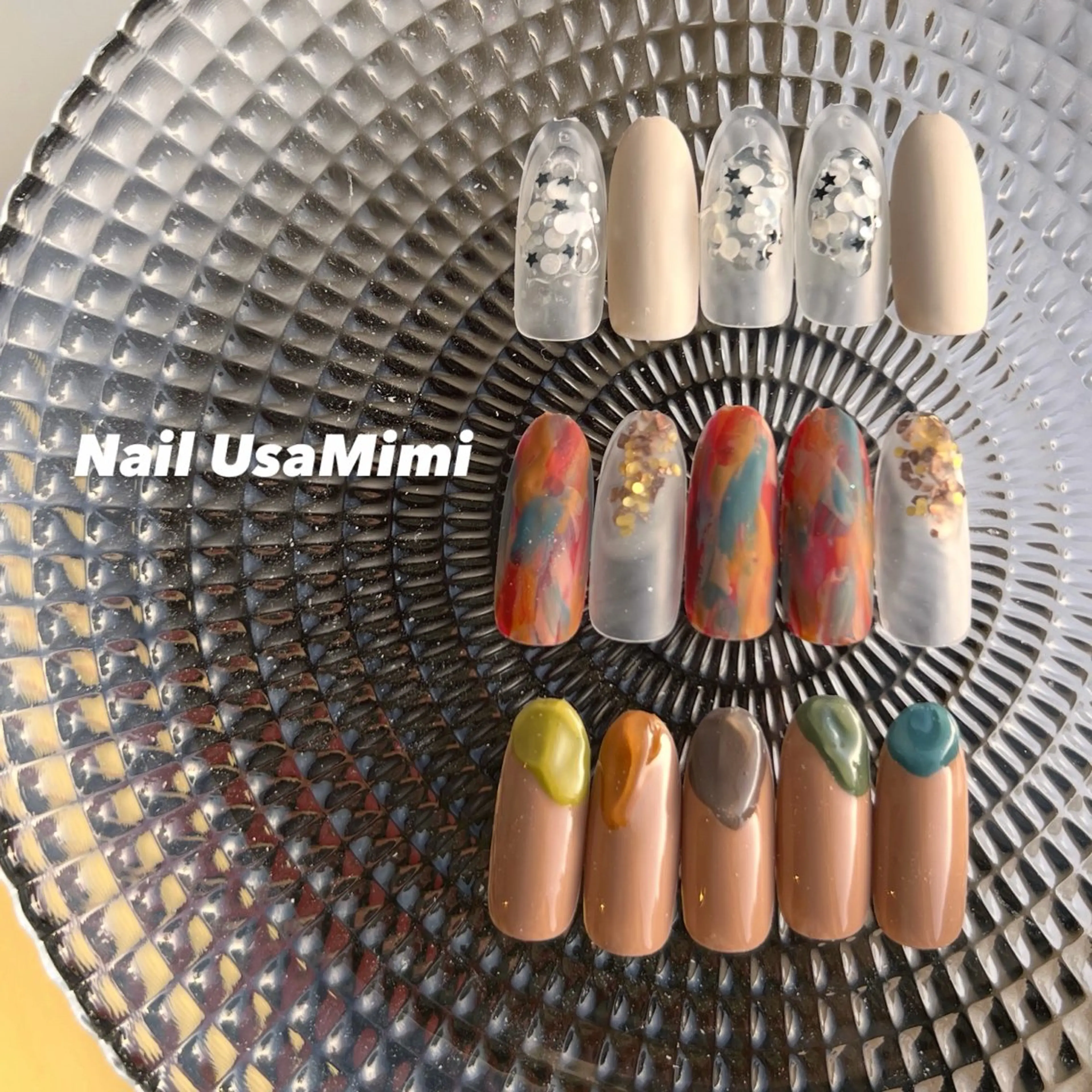 セミロング ハンドネイル 本町Nail Usa Mimi  SAKIのネイルデザイン