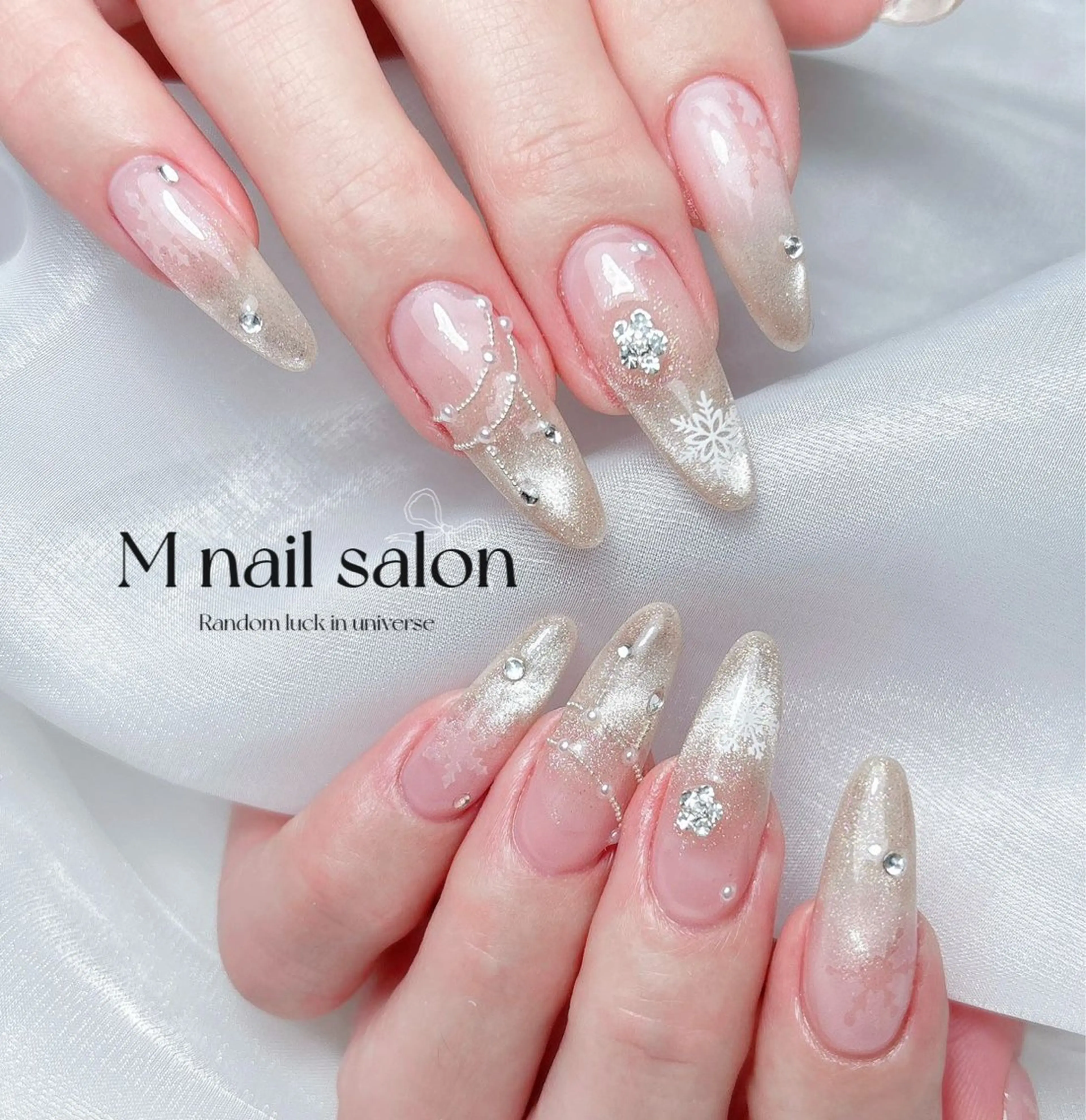 ネイル ハンドネイル M🌷nail 長さだし専門店のネイルデザイン