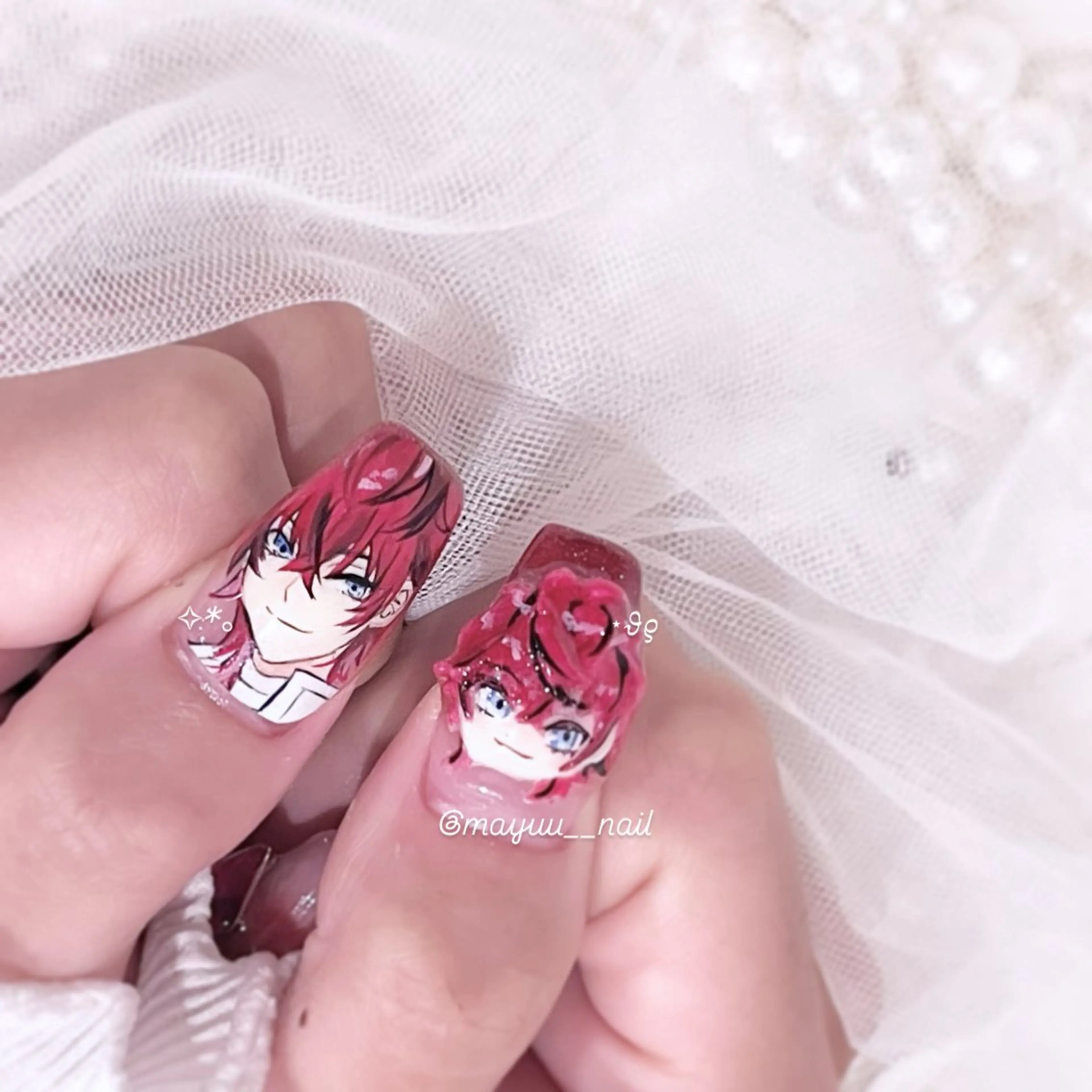 ネイル ハンドネイル 🎀 Mayu 🎀痛ネイルのネイルデザイン