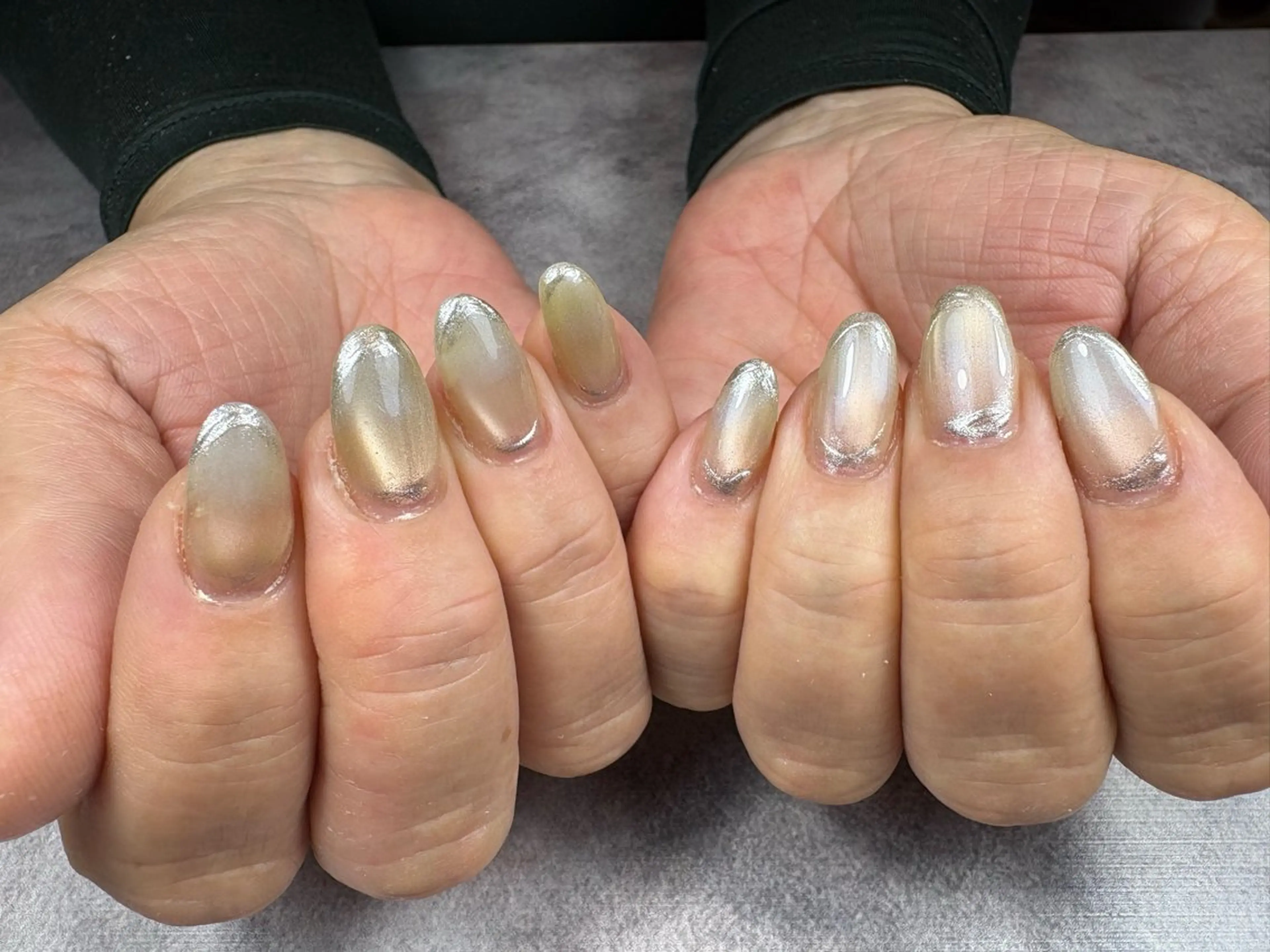 ネイル 入学式 グラデーション 卒業式 マグネットネイル Re.nail salon所属・Re. nail salonのネイルデザイン