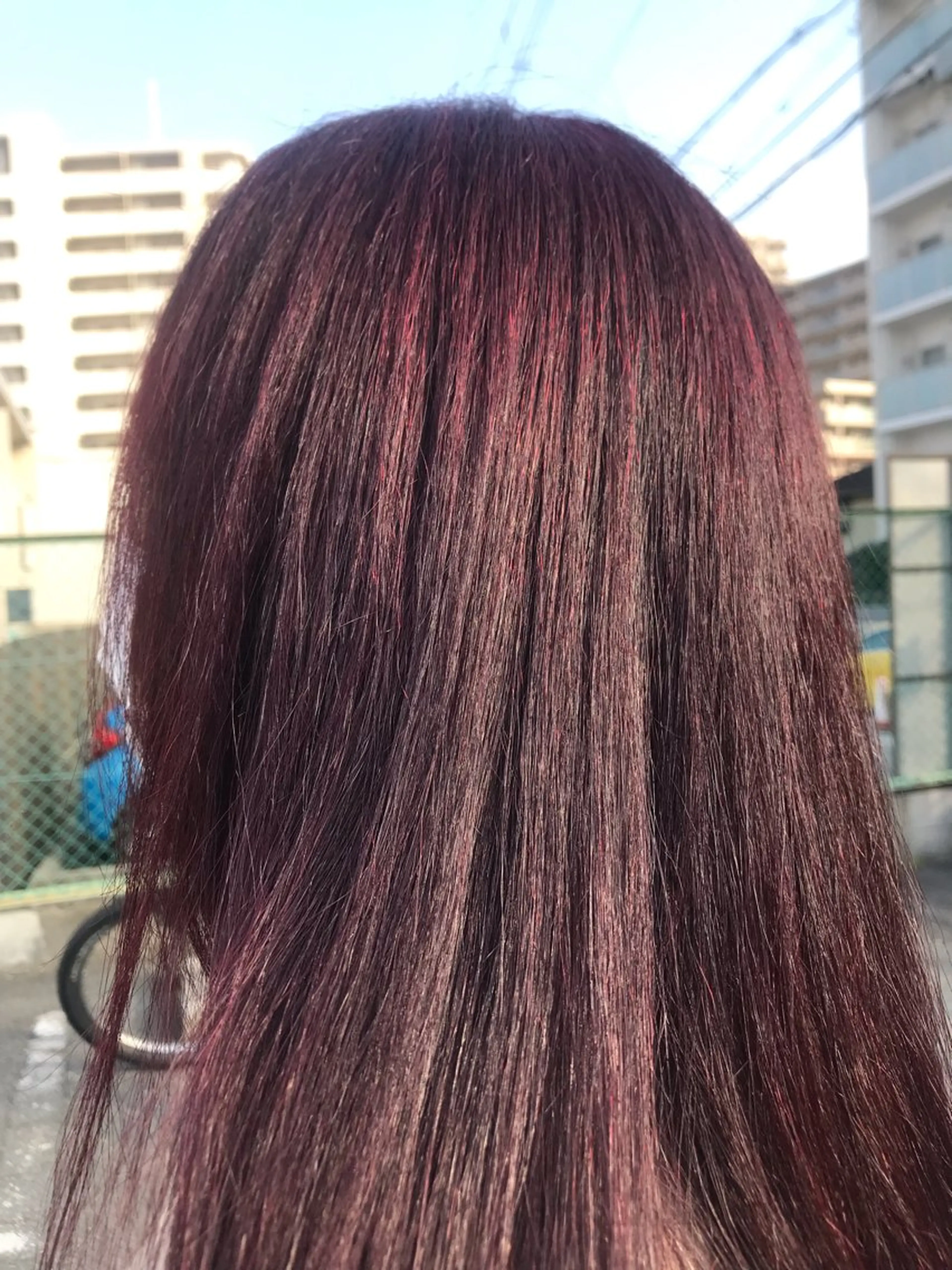 セミロング カラー 桧山 真のヘアスタイル
