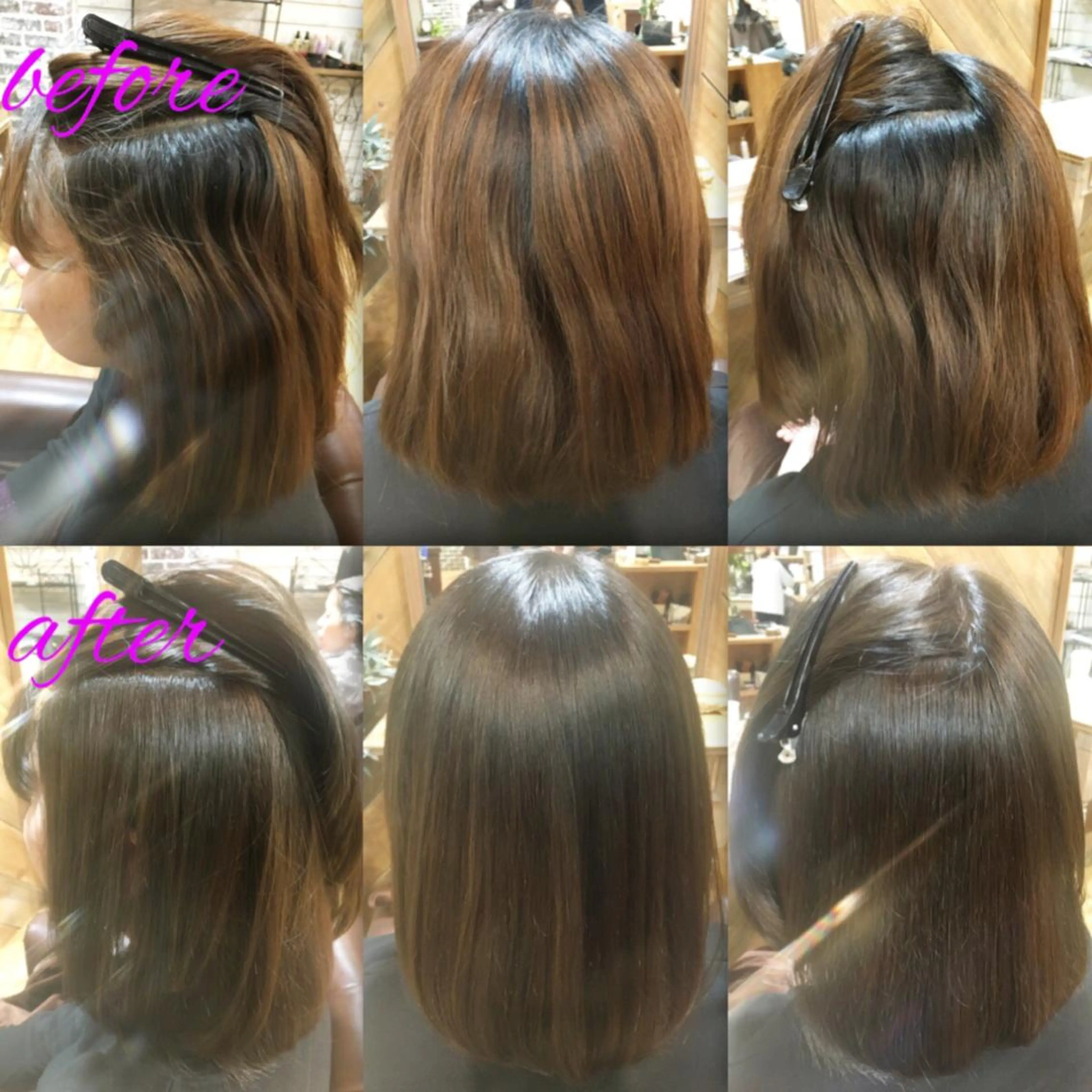 セミロング カラー パーマ イルミナカラー ストレートパーマ カット ヘアカラー 縮毛矯正 トリートメント ブリーチ縮毛矯正/ デサキ ショウヘイのヘアスタイル