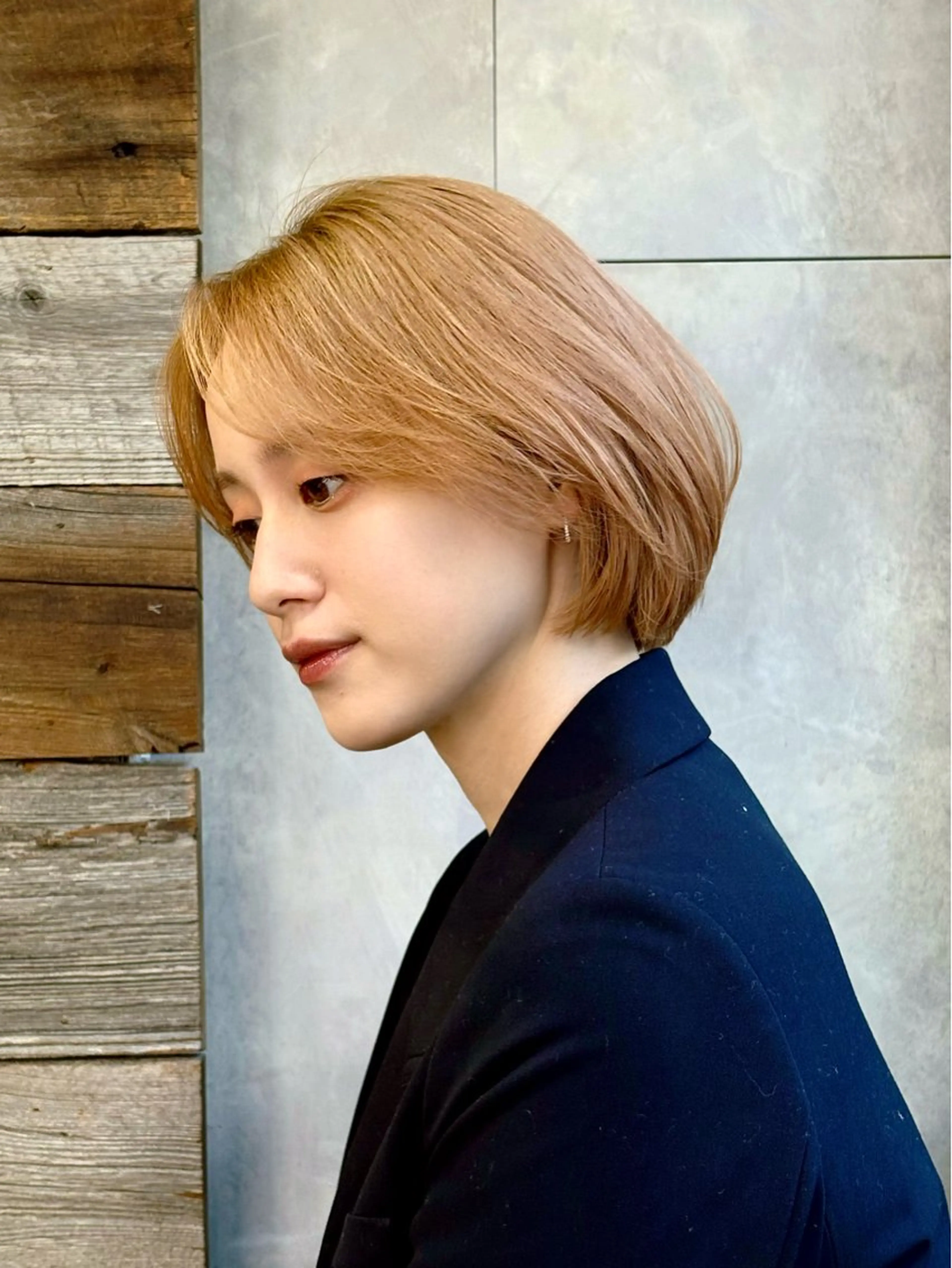 🈹 派手すぎない大人ベージュ🤍ダブルカラーボブ・ショート限定／1ブリーチ　鎖骨ラインまで限定！の写真