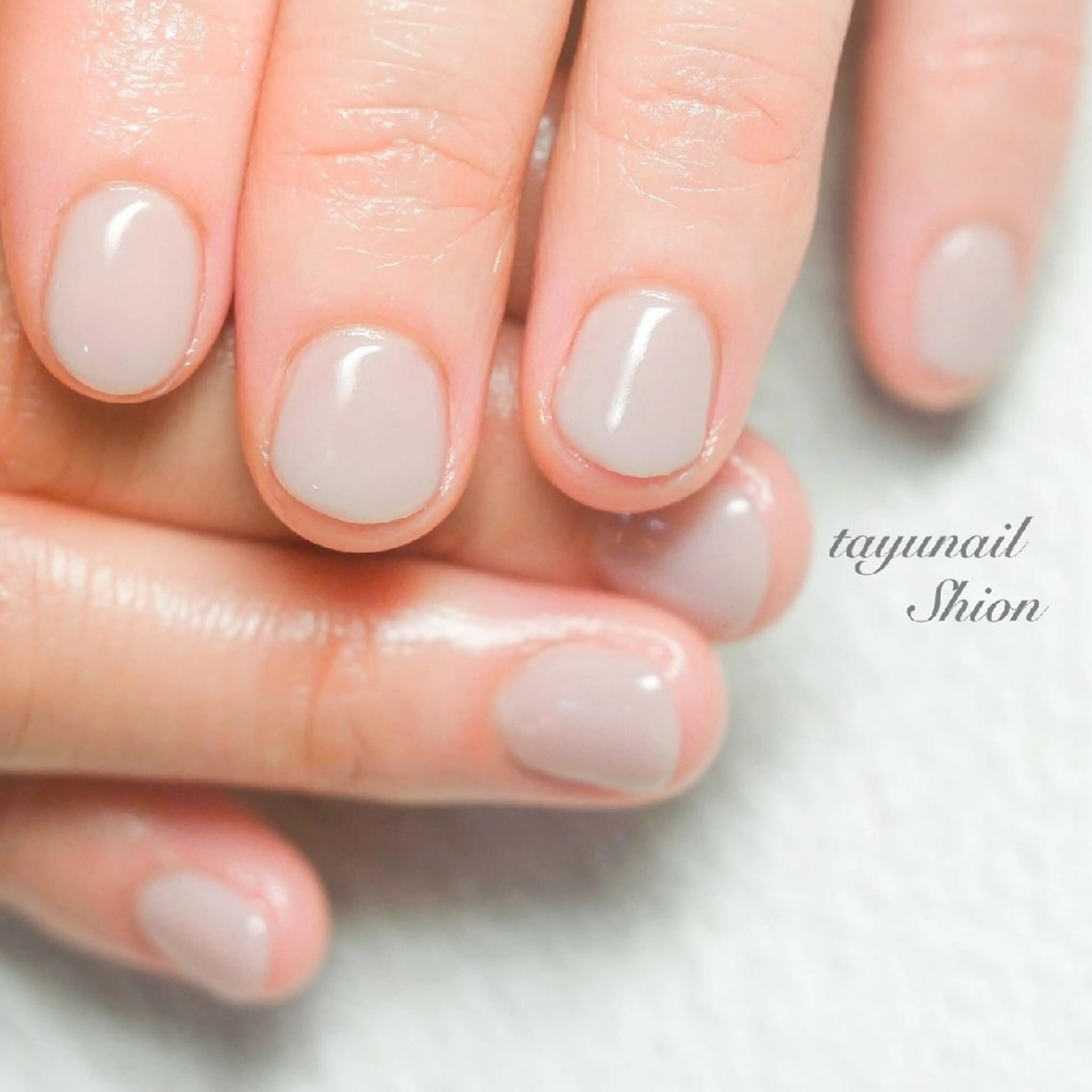 ネイル ブルー ジェルネイル ワンカラーネイル パラジェル 冬ネイル ネイルサロン・ネイルスクール　たゆnail所属・ネイルサロン 【たゆnail】のネイルデザイン