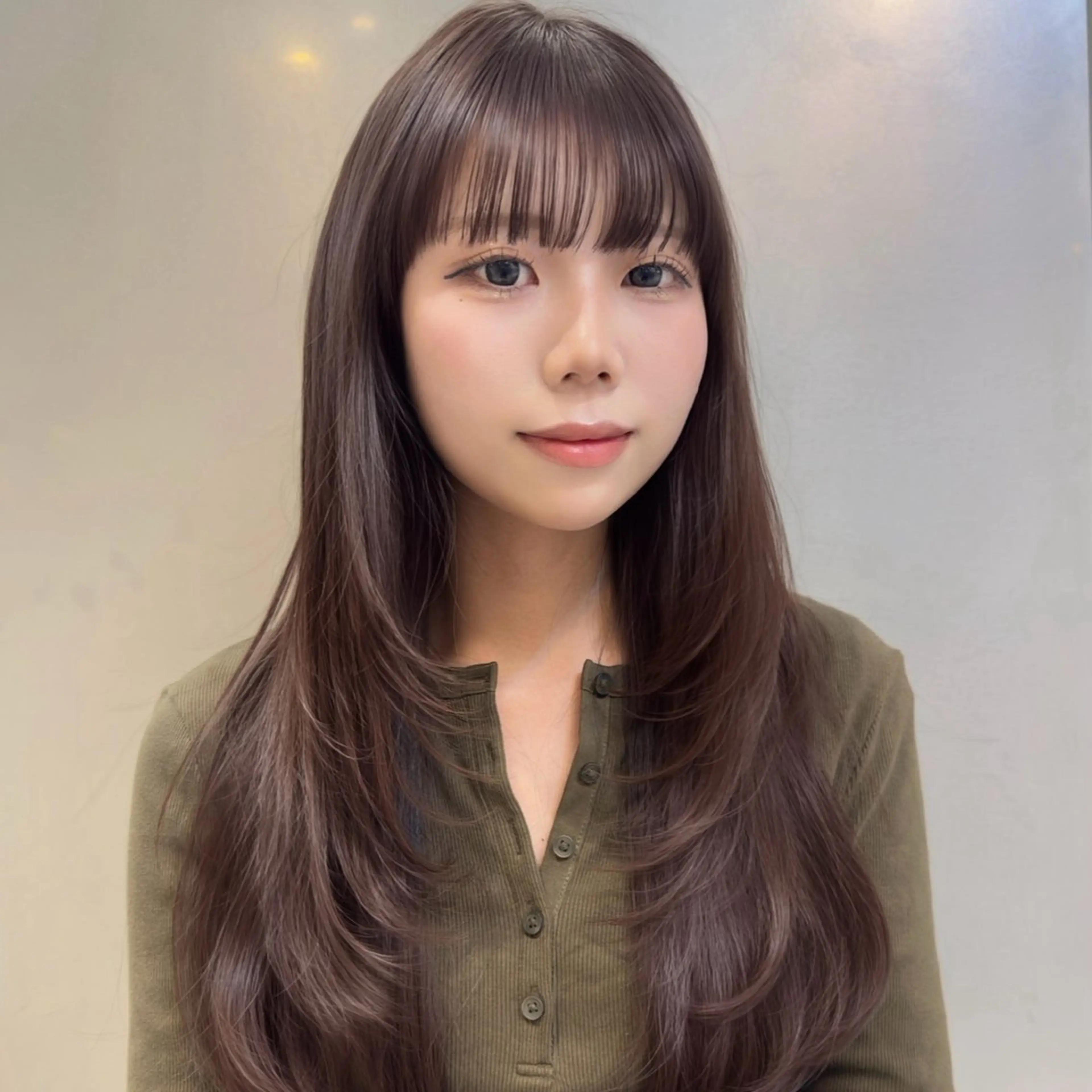 ロング 韓国風ヘア レイヤーカット カット トリートメント Mizuki /SOYONのヘアスタイル