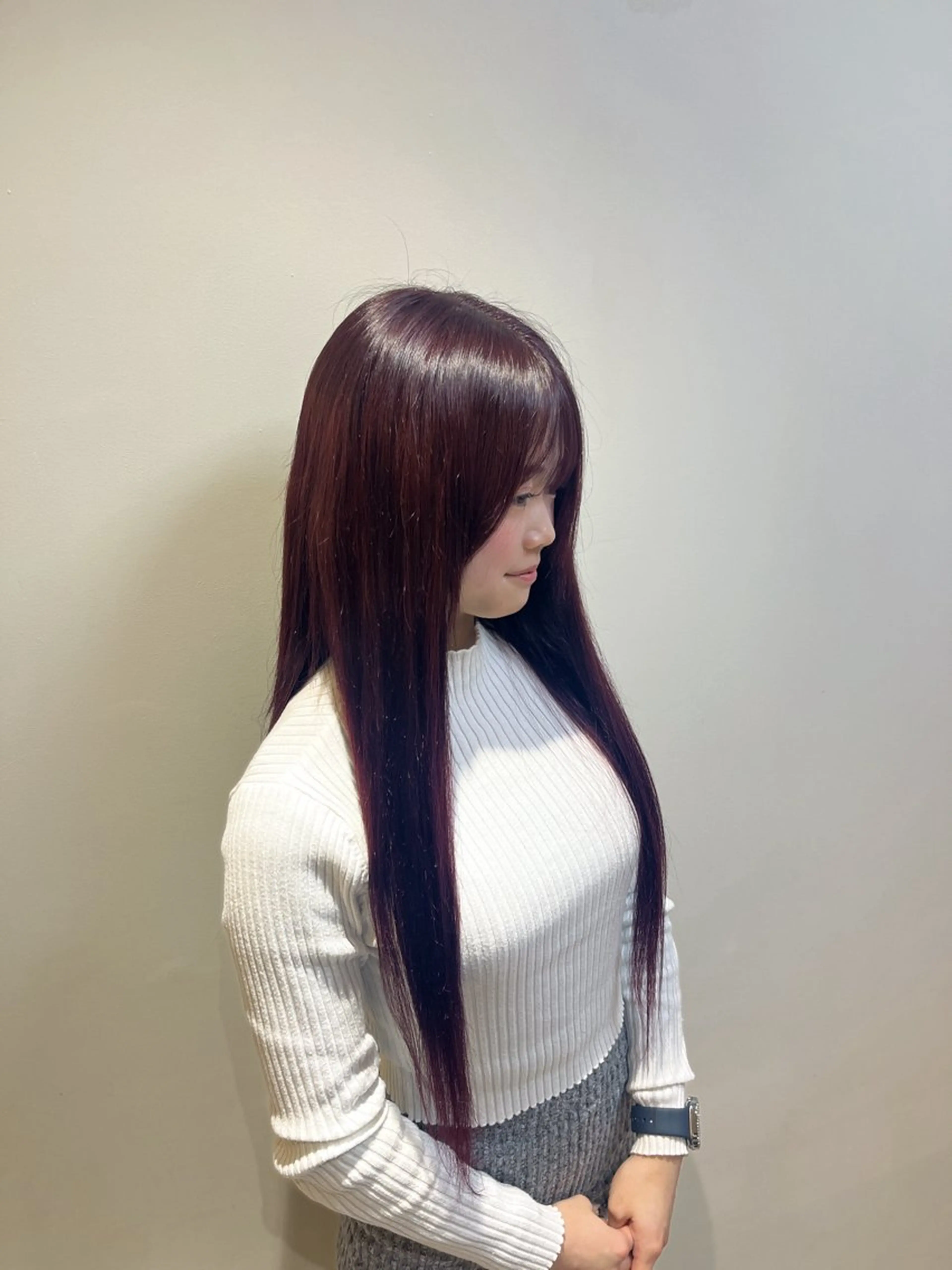 ロング カラー ピンクカラー ヘアカラー トリートメント ヘアセット 髪質改善/艶髪 /SARA💕のヘアスタイル