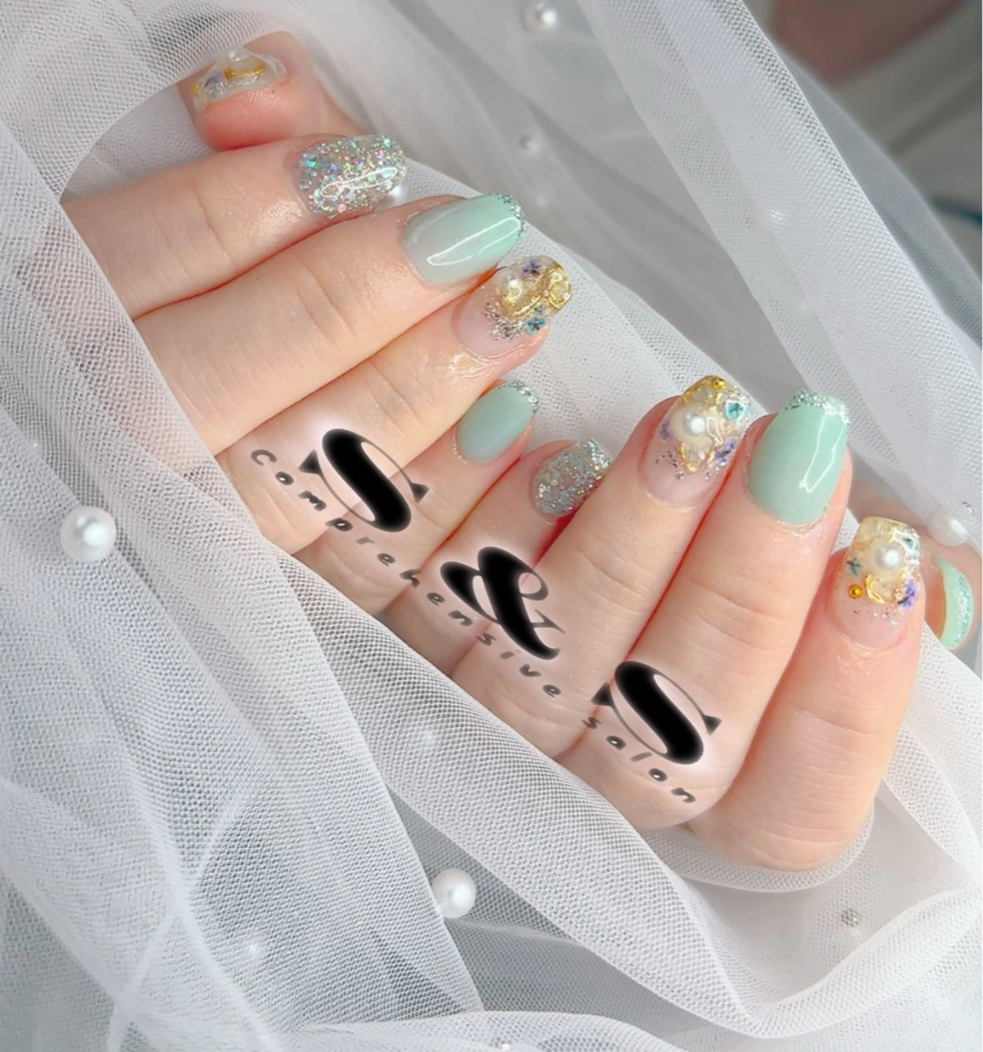 ネイル 長さ出し メンズネイル 持ち込み S&S 村田小百合のネイルデザイン