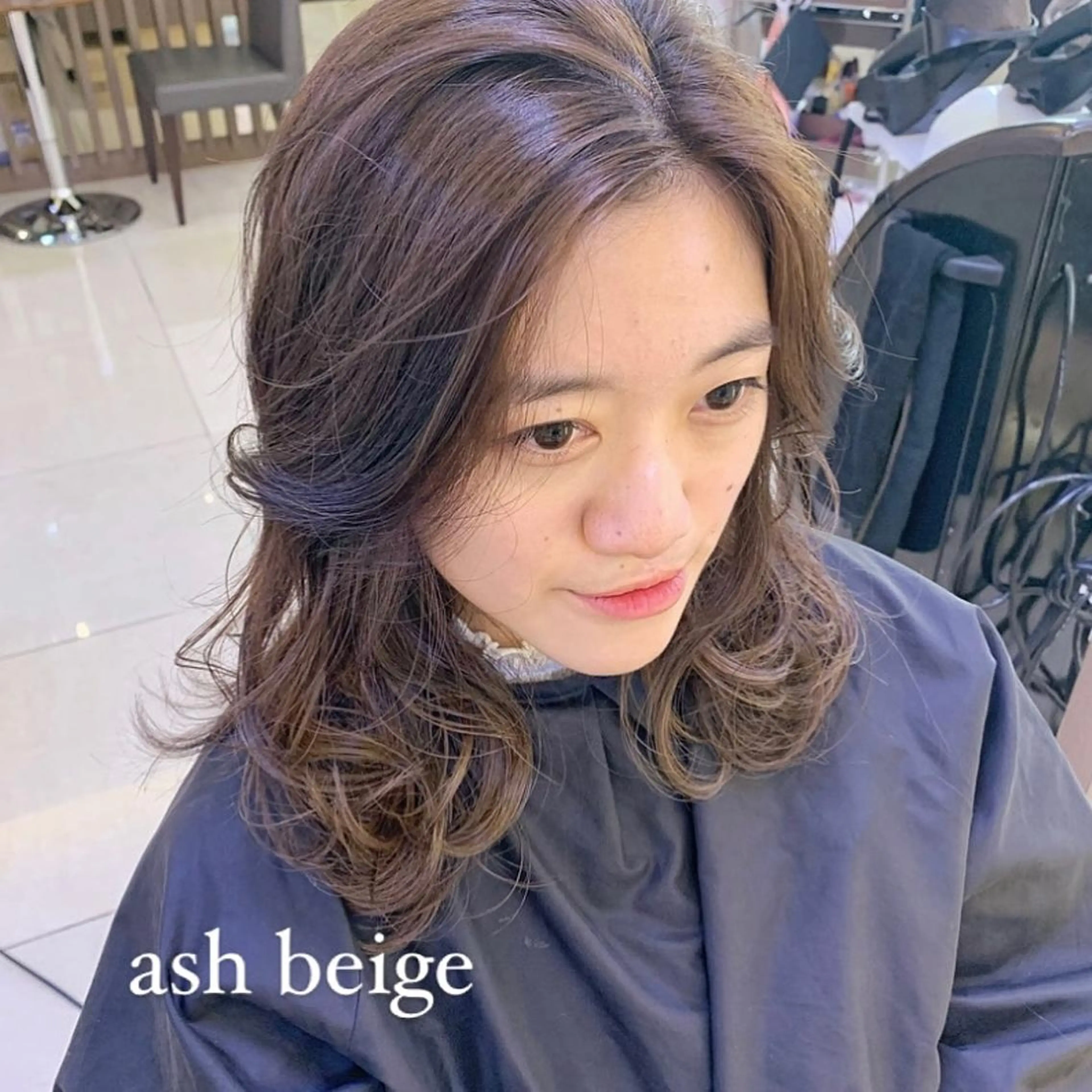 ロング カラー カット ヘアカラー トリートメント 似合わせカットカラー ♡佐藤捺美のヘアスタイル