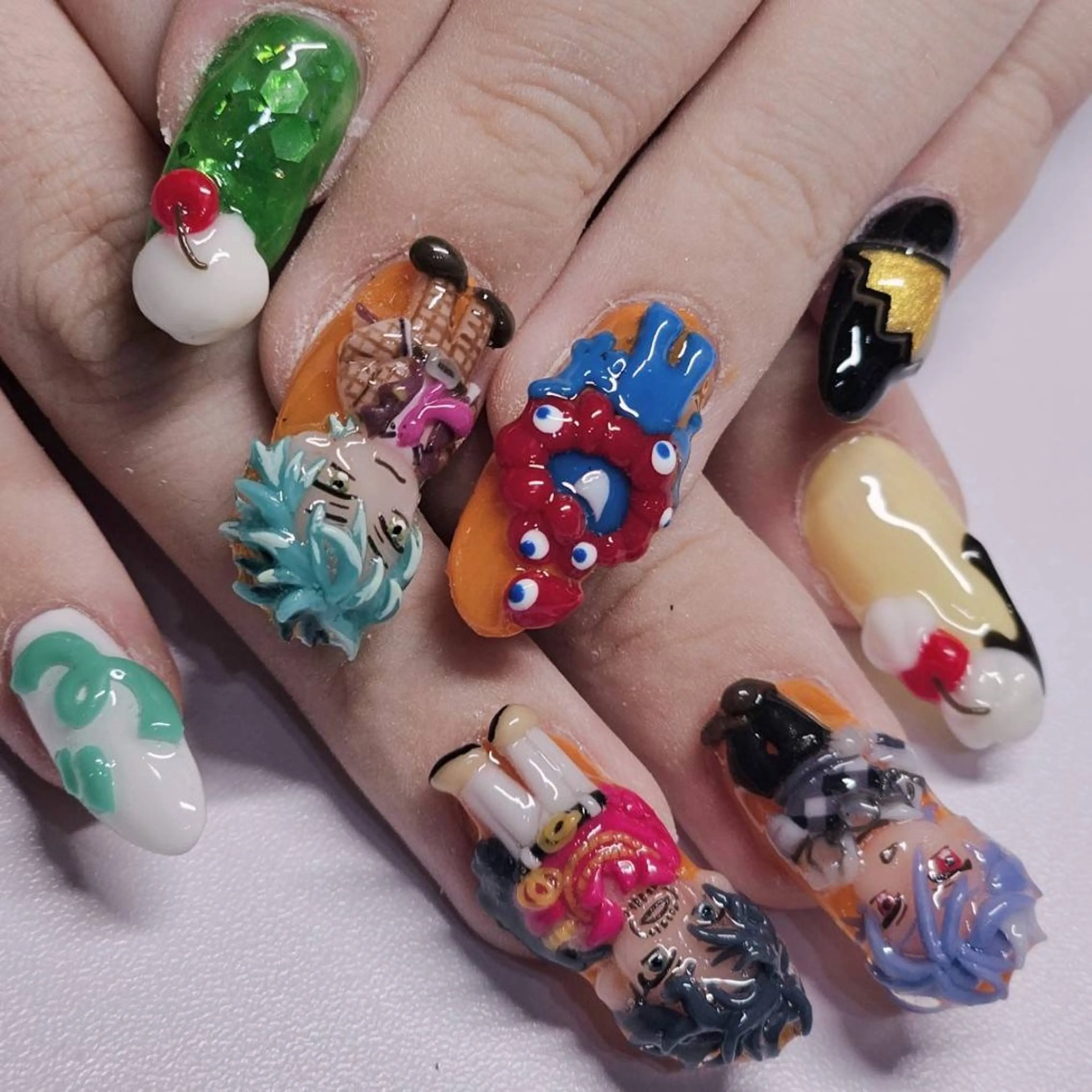 ネイル アートネイル ワンカラーネイル オレンジ ハンドネイル よしだ ひろきのネイルデザイン