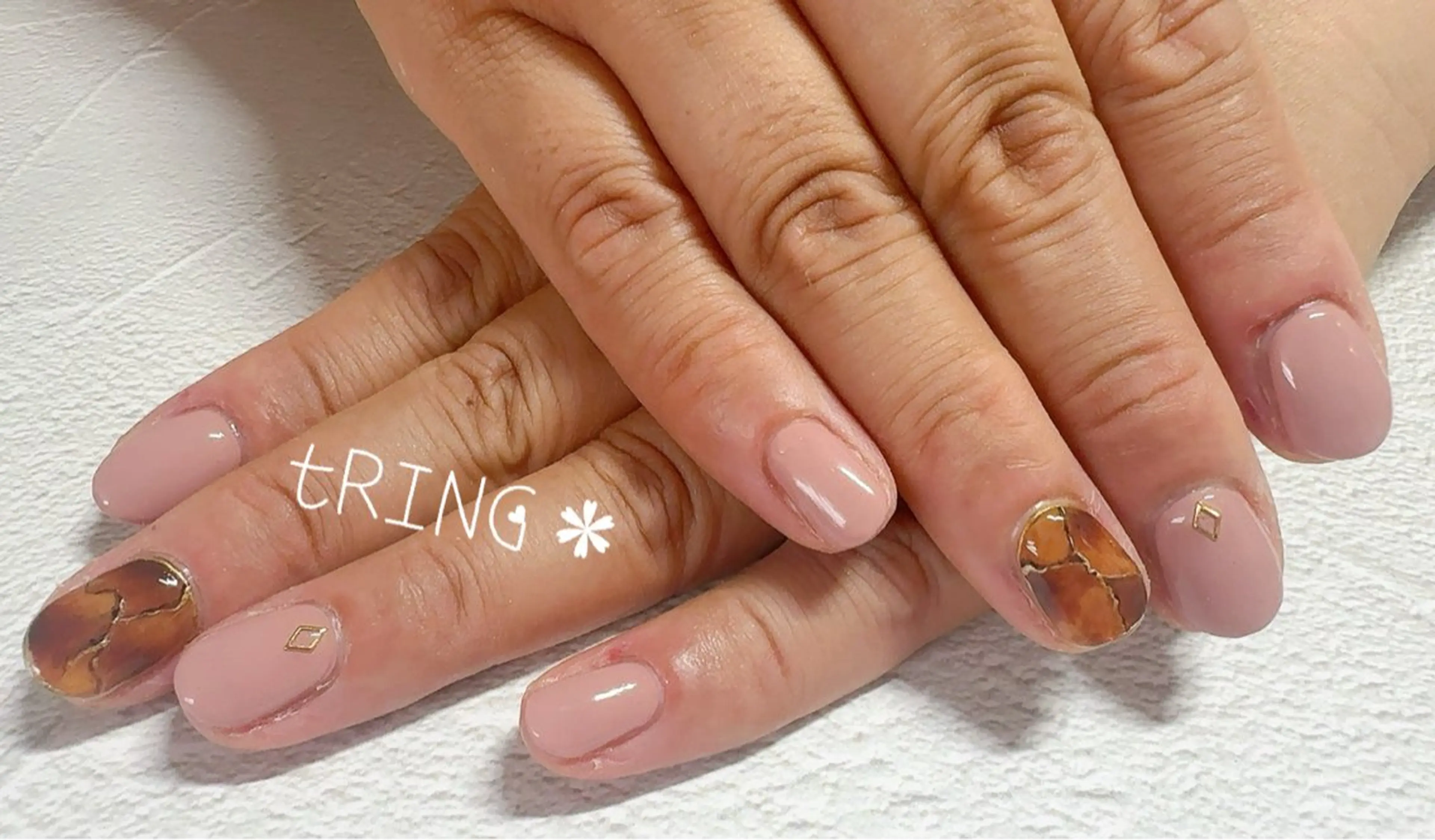 ネイル ハンドネイル tRING＊ しいの木台のネイルデザイン