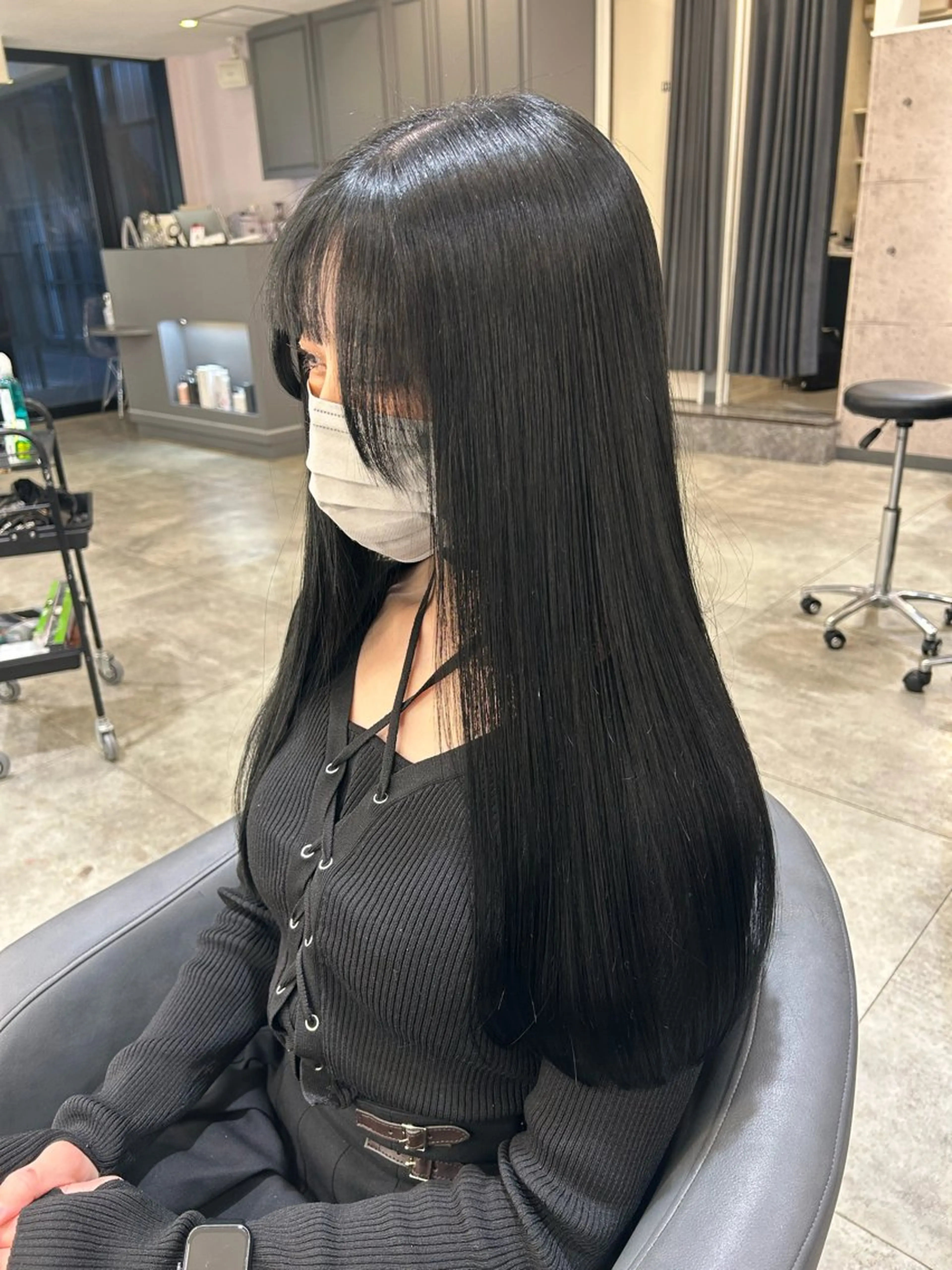 髪質改善酸性ストレートの写真