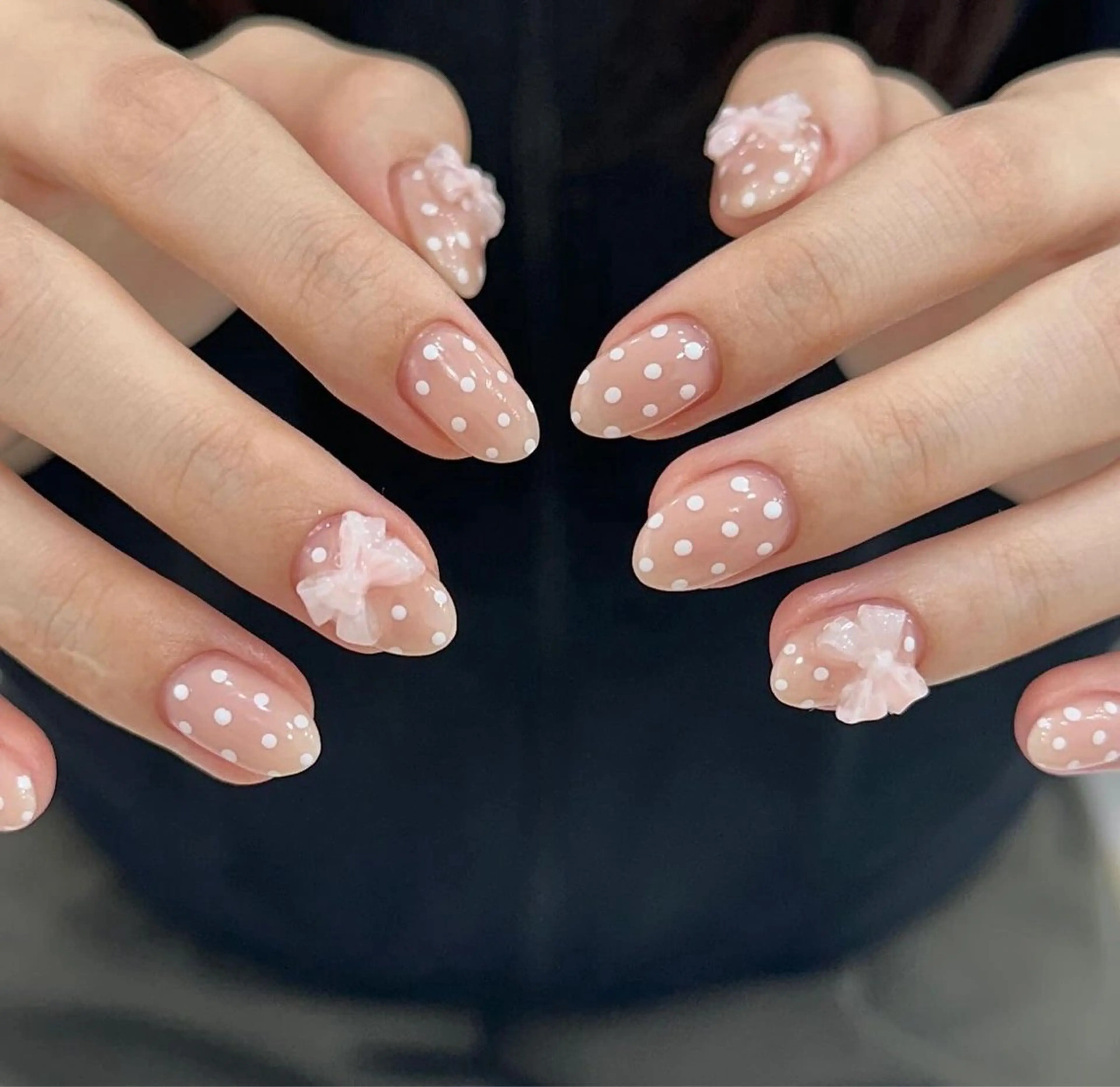 ネイル 韓国ネイル 持ち込み ニュアンスネイル ネイルチップ 冬ネイル RINN ANA.CHUOのネイルデザイン