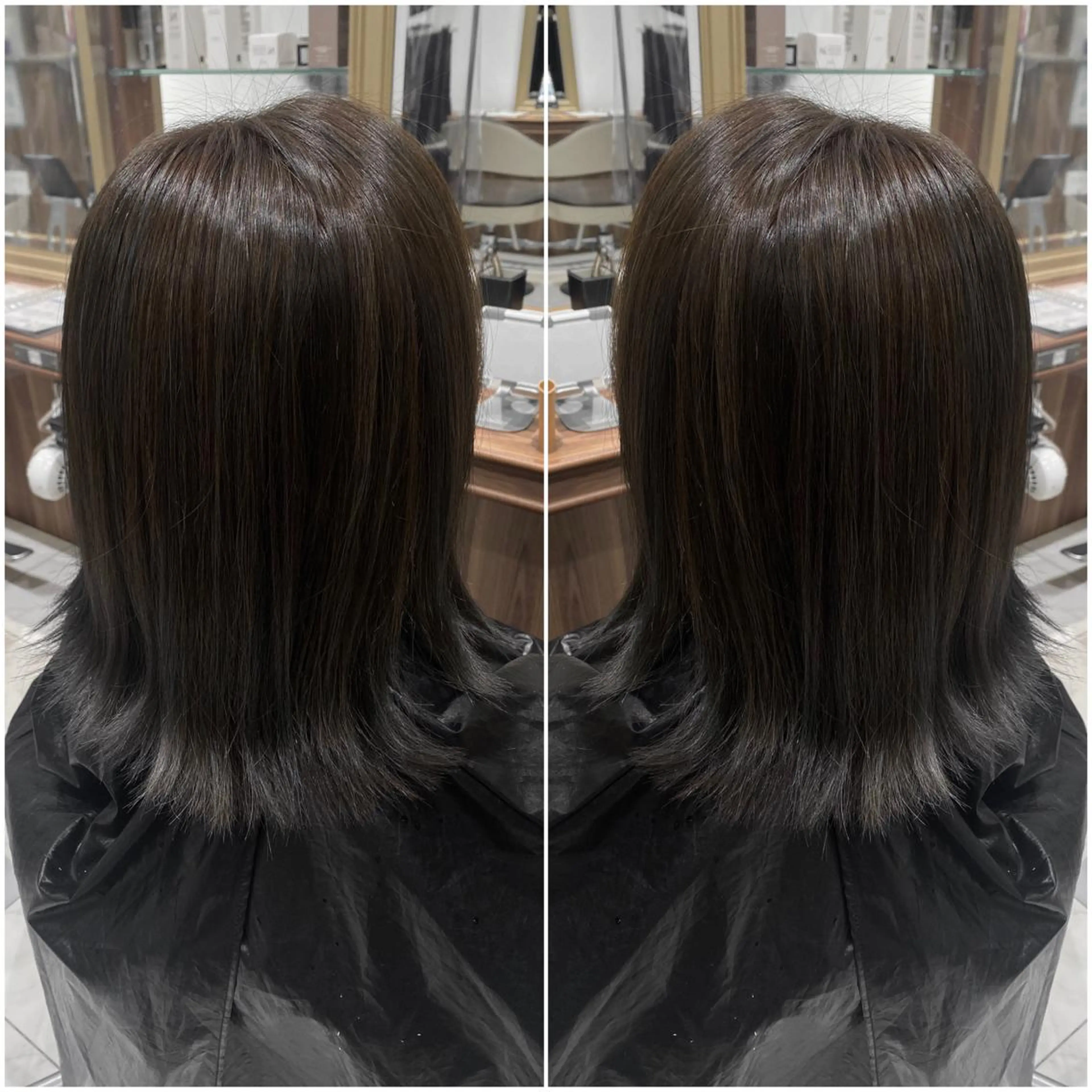 ミディアム 全席個室　暖色カラー Zina松園優香🌸のヘアスタイル