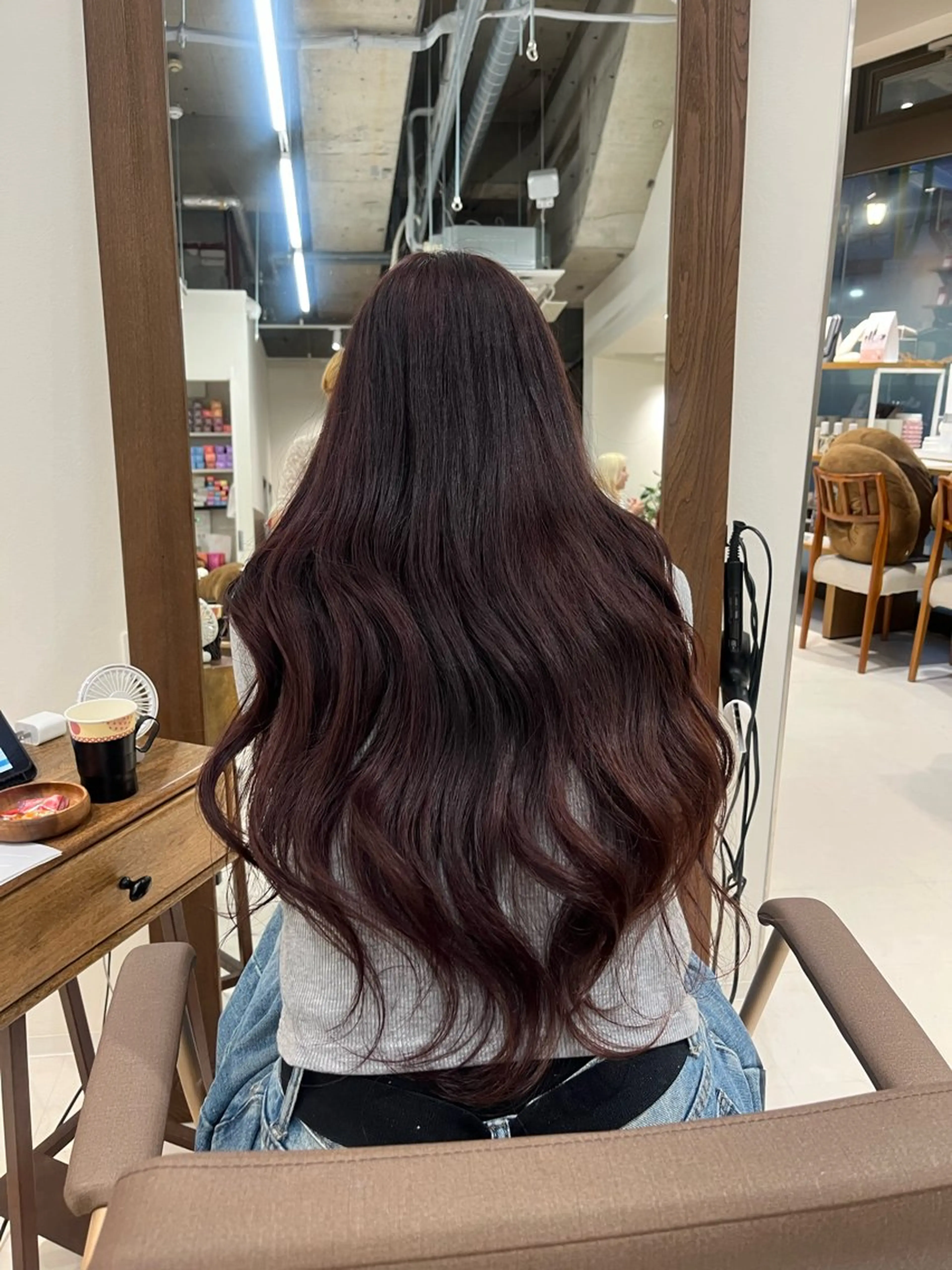 ロング ヘアカラー トリートメント アレンジ/ボブパーマ Onのヘアスタイル