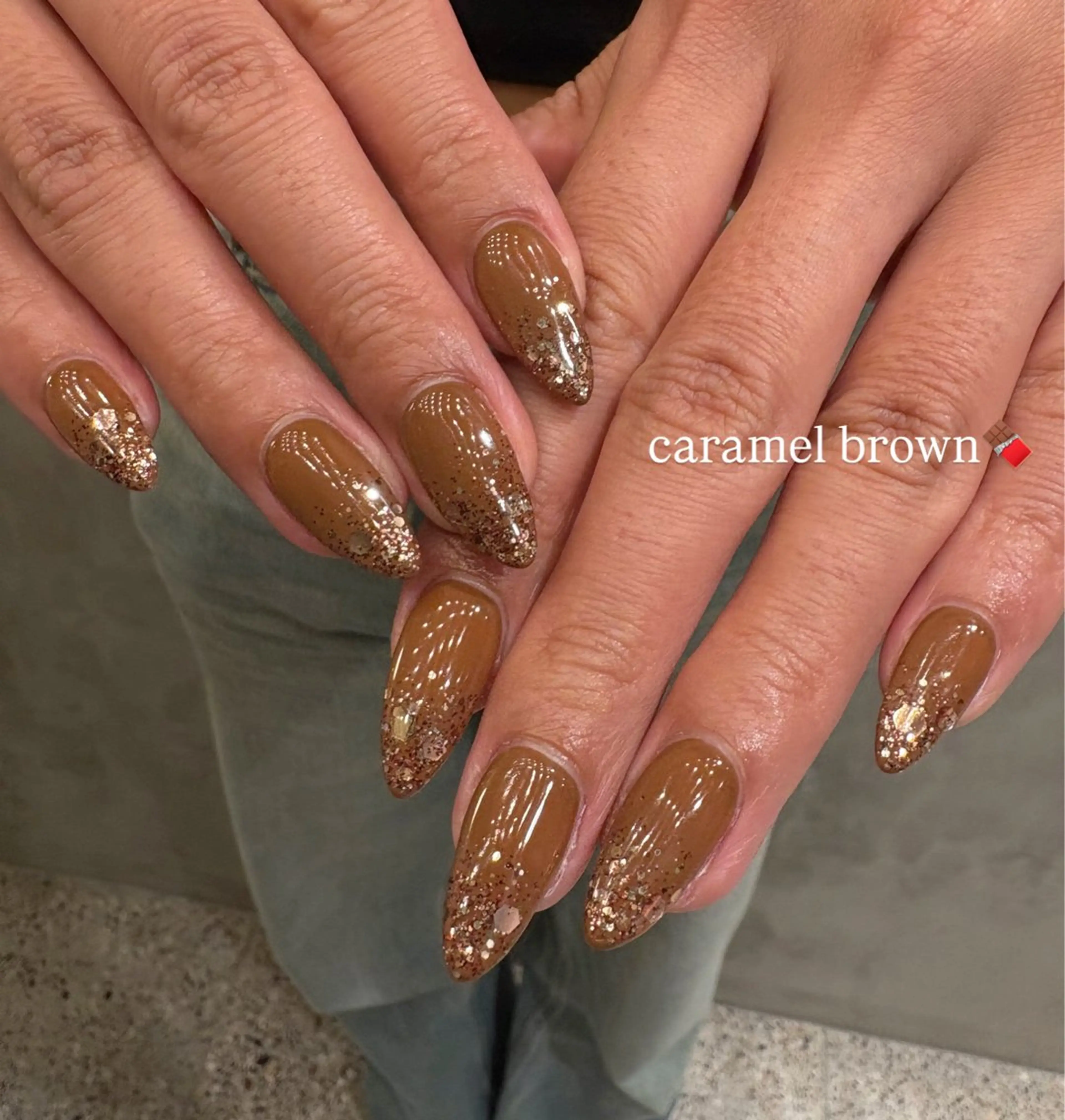 ネイル ラメ(グリッター) ハンドネイル She nail studio 原宿所属・パラジェル有/ スカルプ/mahoのネイルデザイン