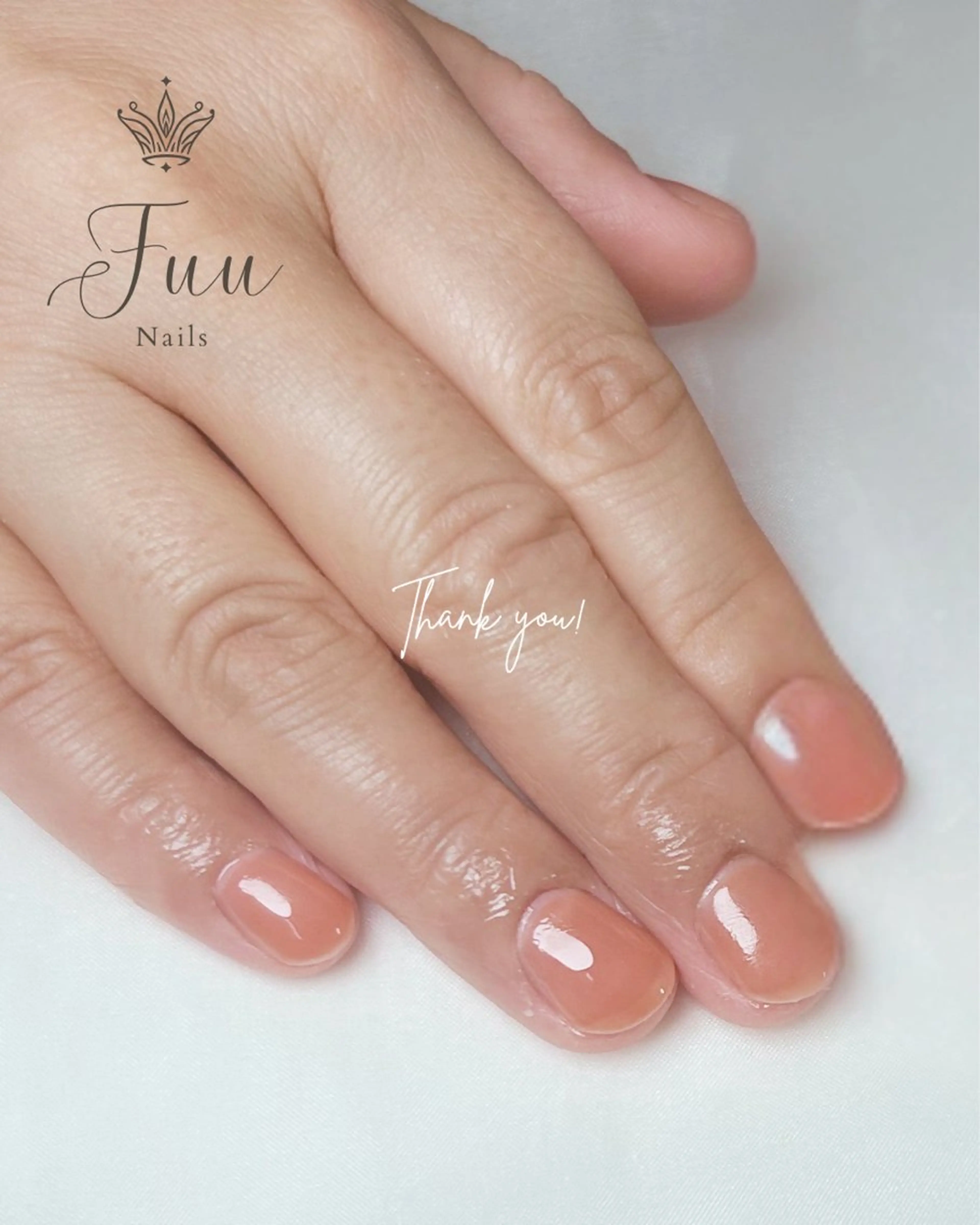 ネイル ジェルネイル ワンカラーネイル ショートネイル シンプルネイル 犬のいるネイルサロン Fuu nailsのネイルデザイン