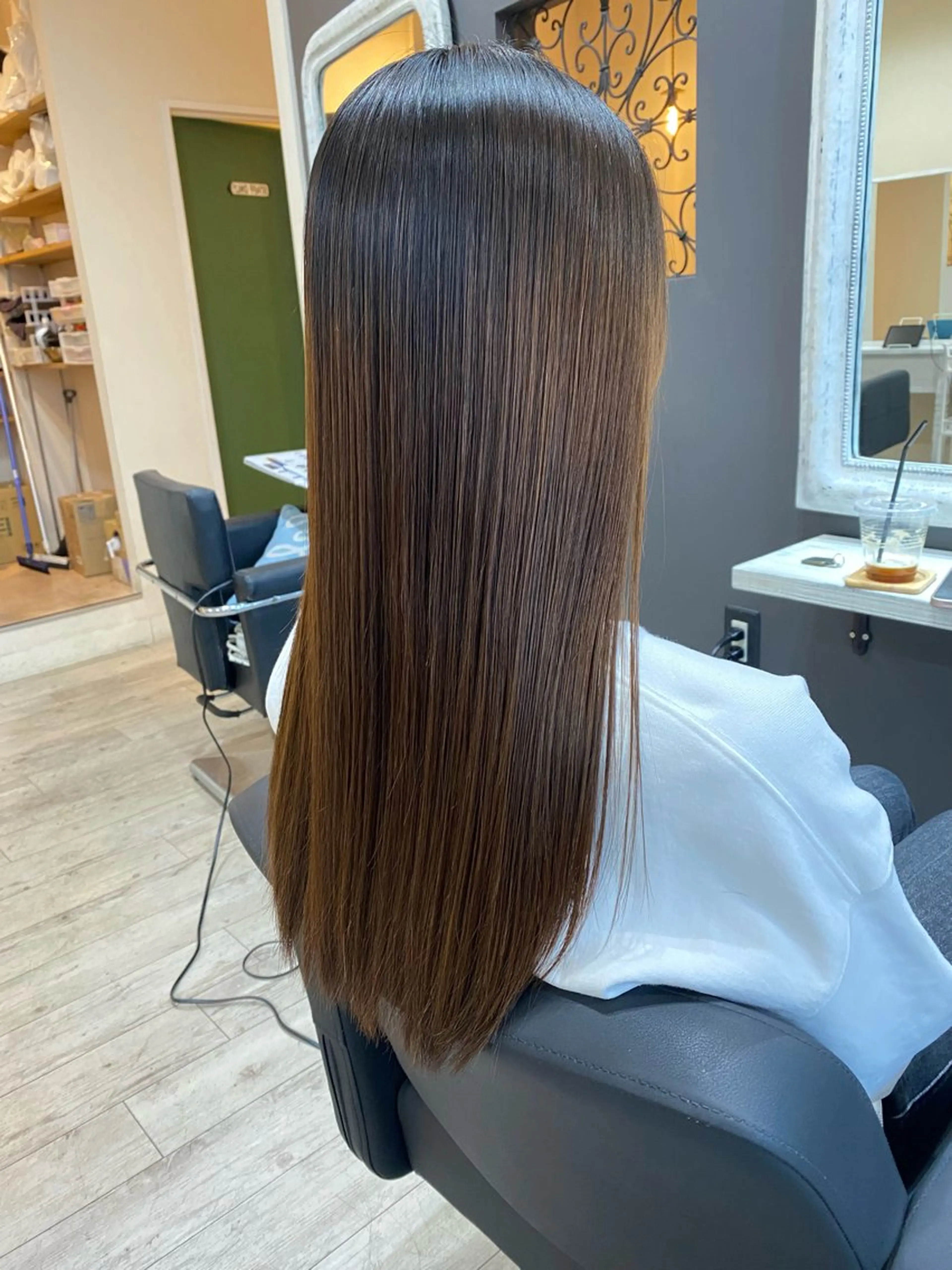 ロング 縮毛矯正 カット 縮毛矯正 APPEL所属・APPEL hair ／岡山のヘアスタイル