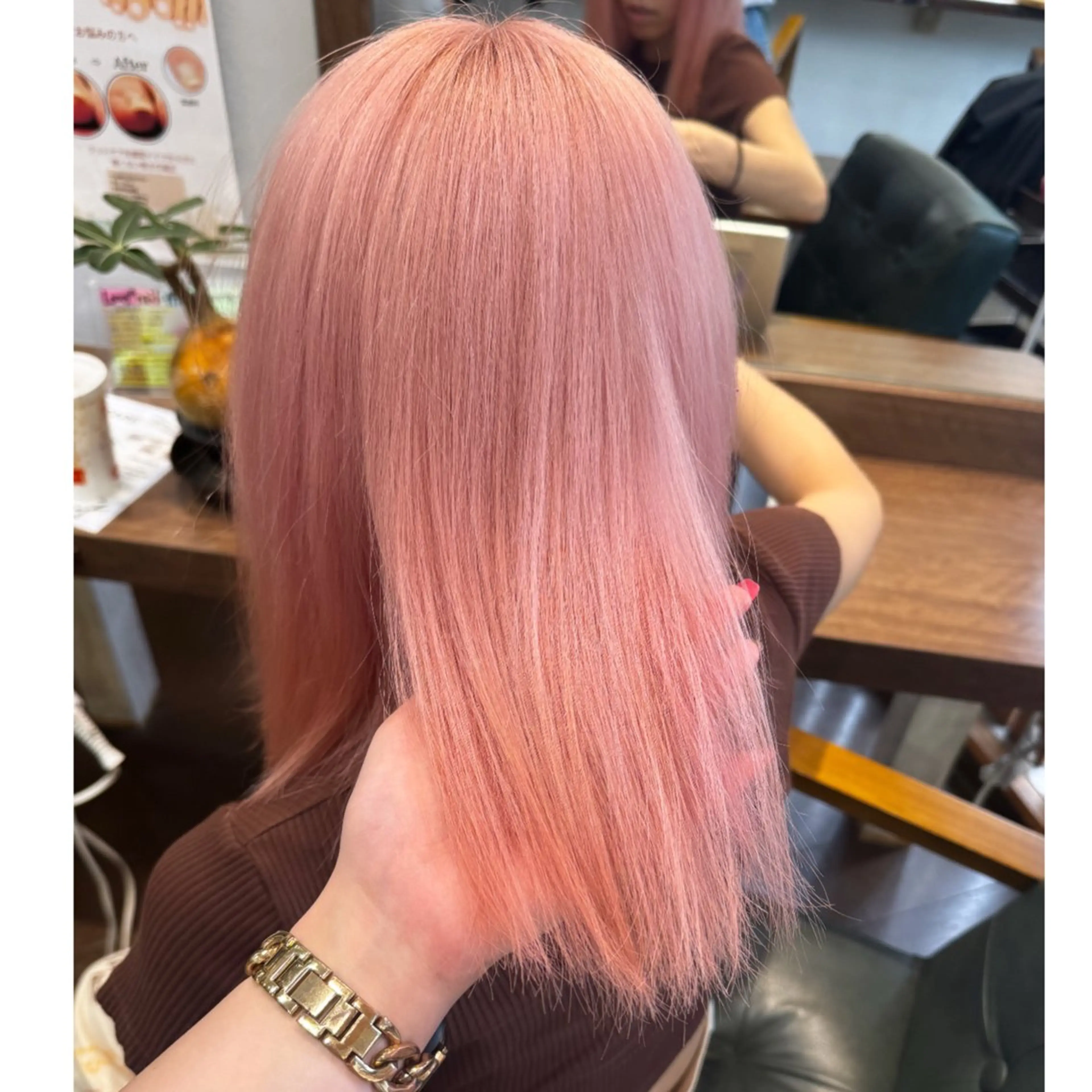 ミディアム ヘアカラー トリートメント ハイトーン/ ダブルカラー/透明感のヘアスタイル