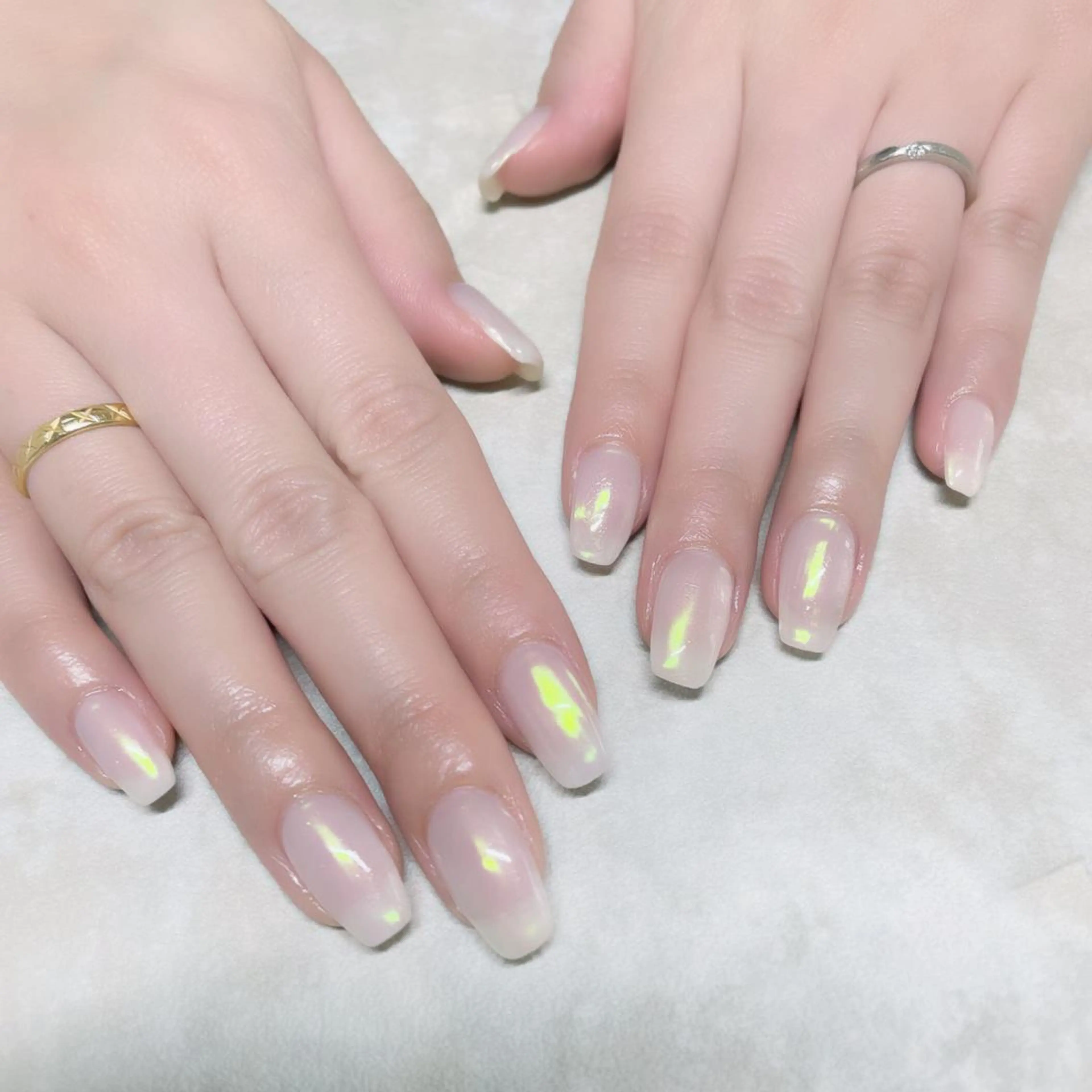 ネイル オーロラネイル ミラーネイル ricco risaiaのネイルデザイン