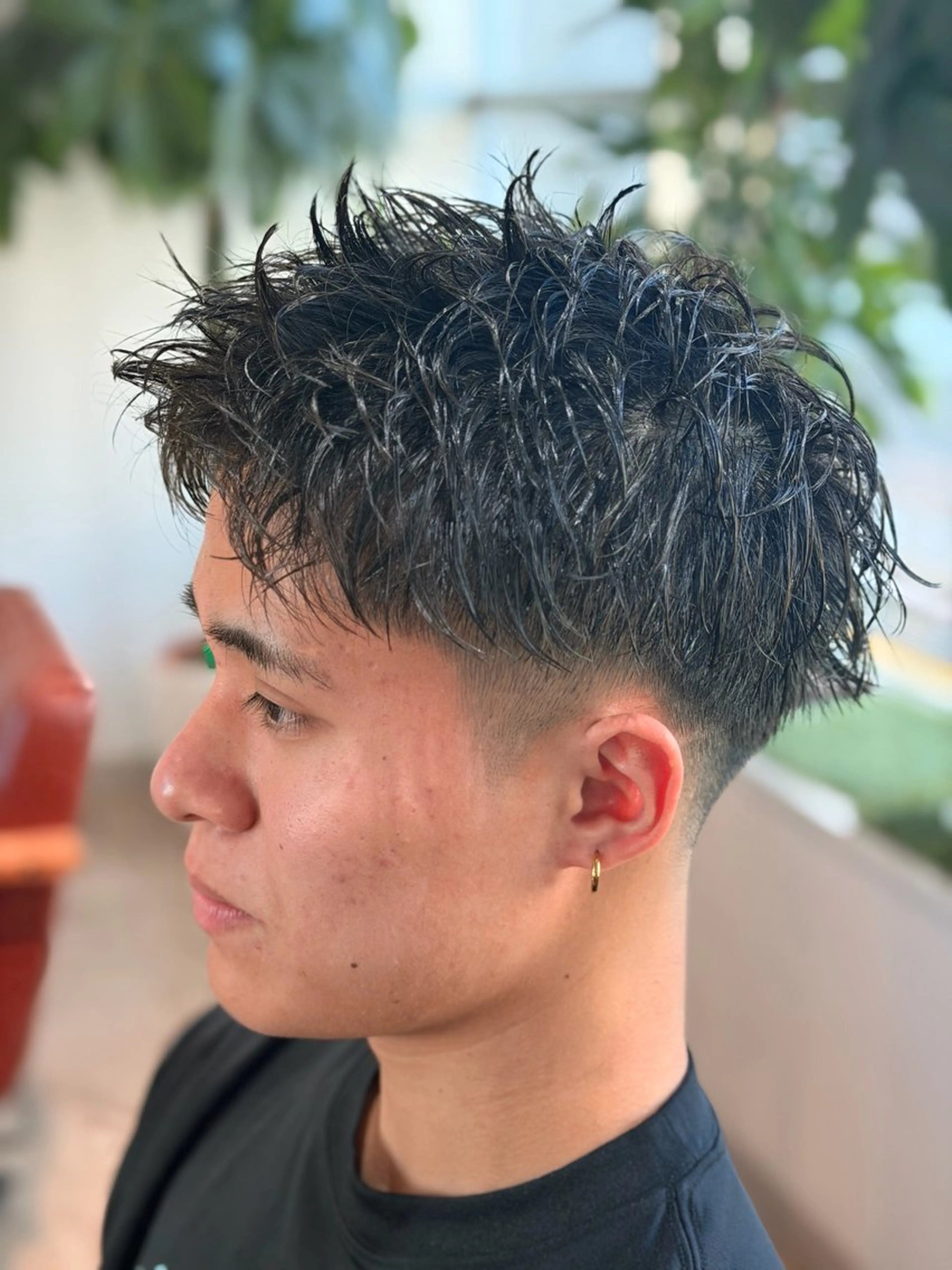 ショート メンズ アップバング HAIRLABO 篠崎空竜のヘアスタイル