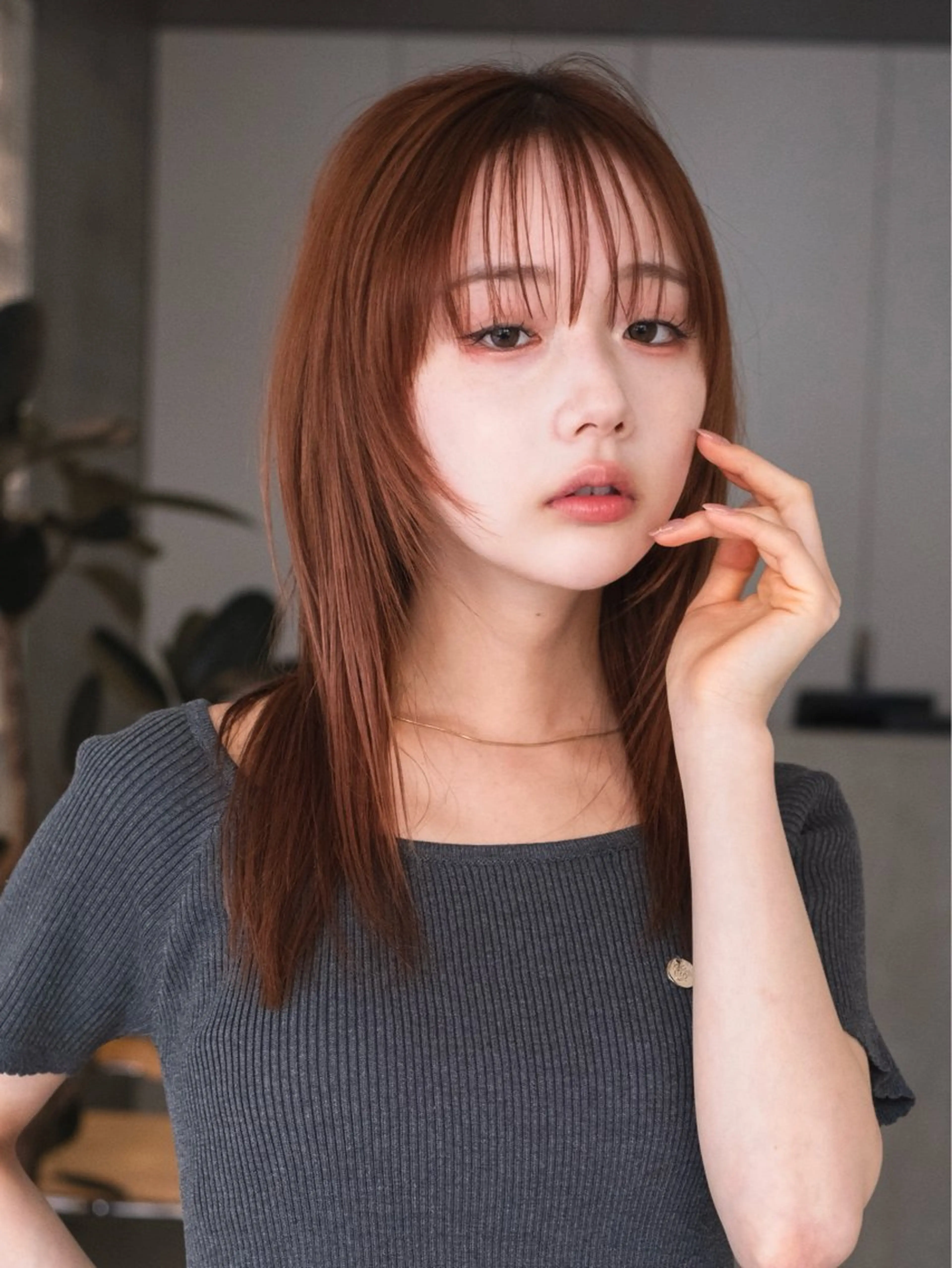 セミロング カラー レイヤーカット カット ヘアカラー techné所属・【techné】田丸 翔大のヘアスタイル