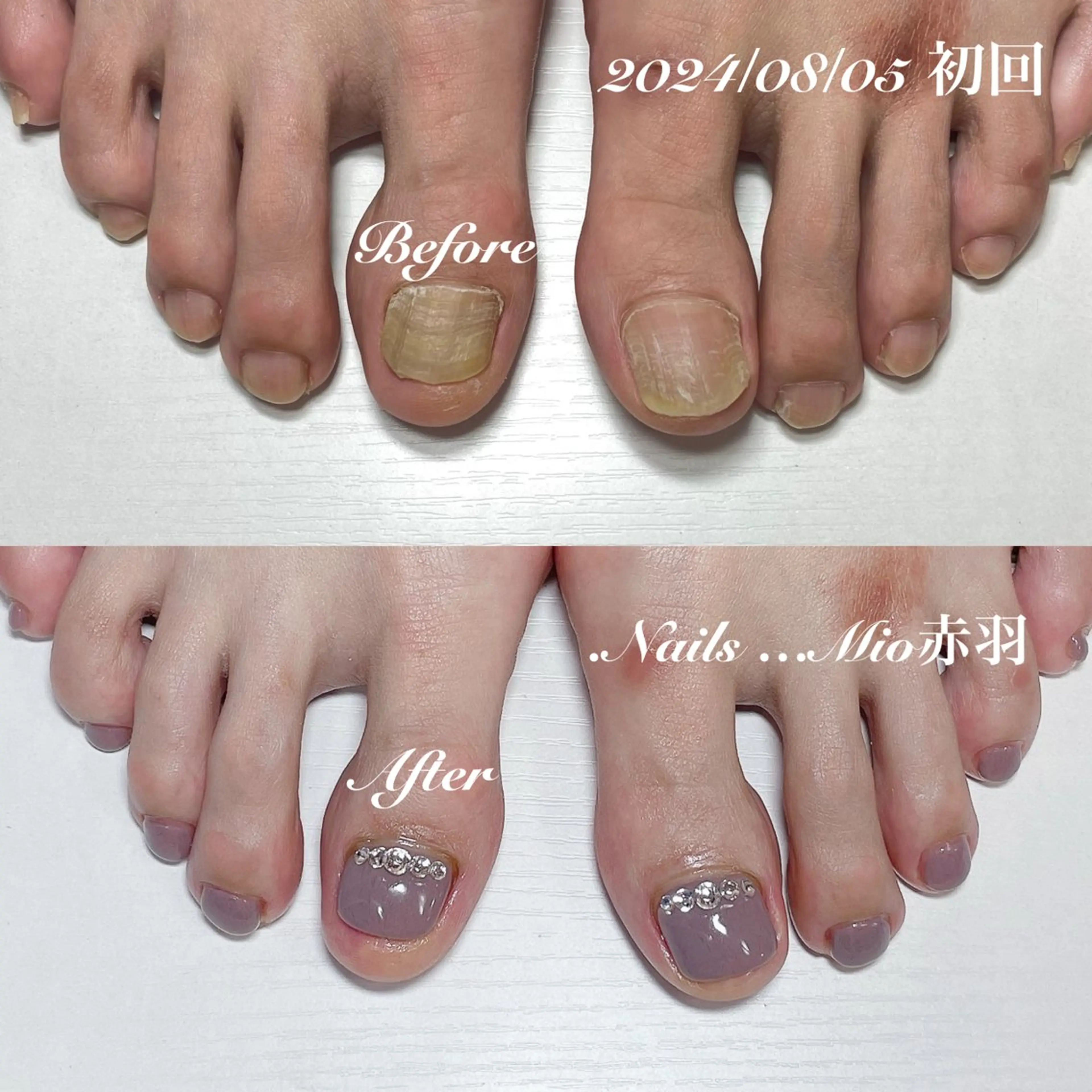 ネイル アートネイル フットネイル ジェルネイル ワンカラーネイル ストーンネイル .Nails Mio 赤羽西ネイルサロンのネイルデザイン