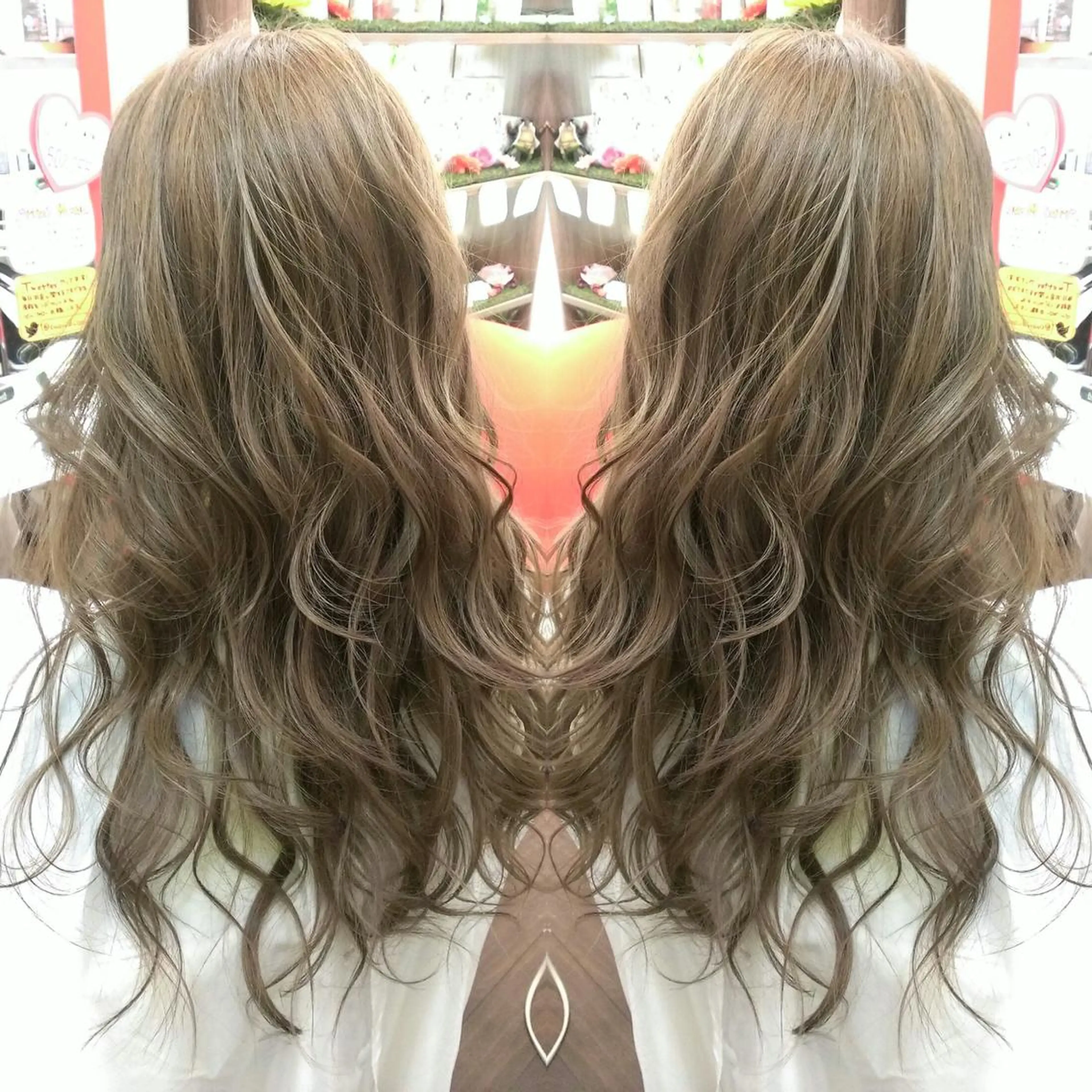 ロング カラー ヘアカラー エクステ 植田 /エクステ /ブリーチ/髪質改善のヘアスタイル