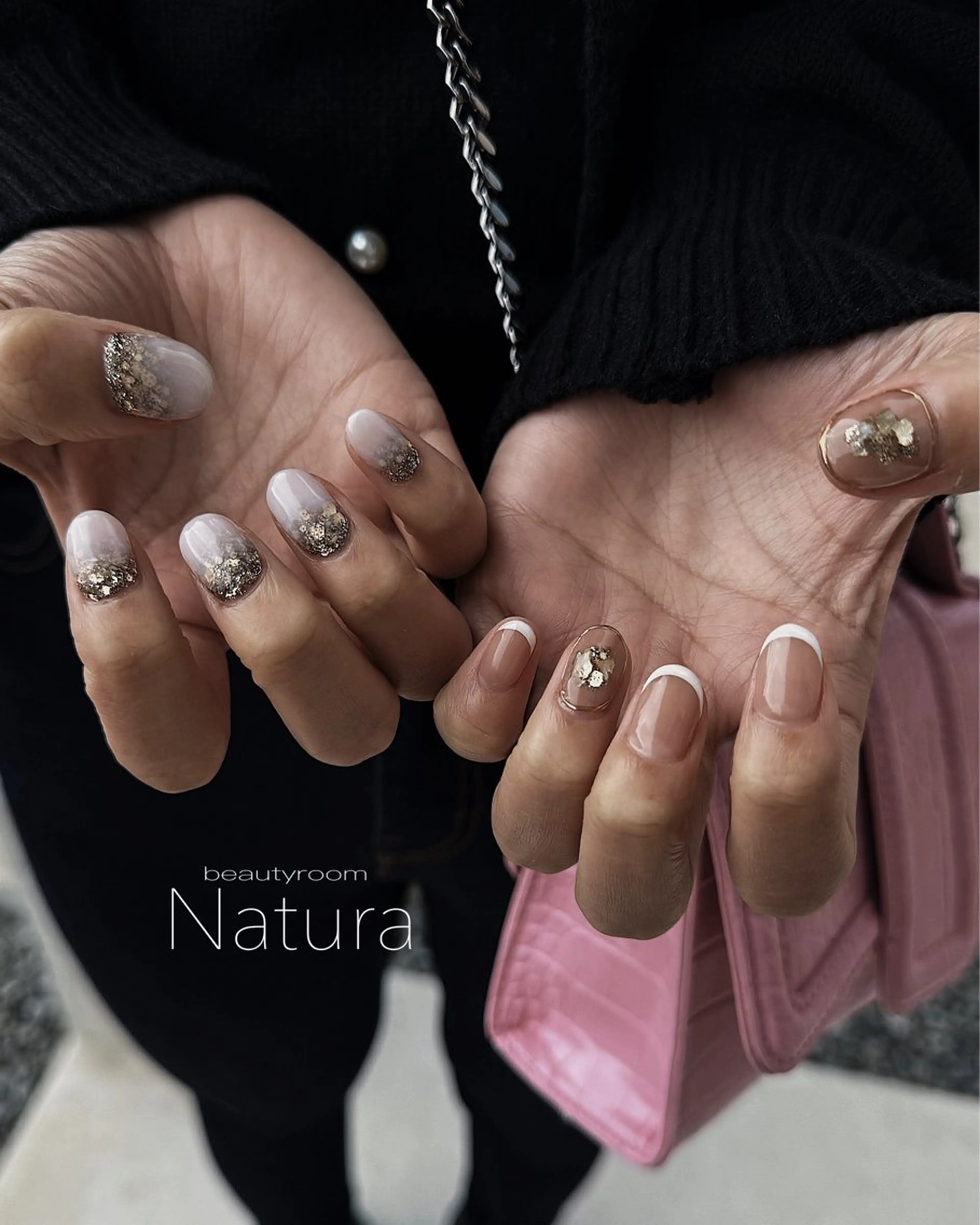 ネイル フレンチネイル ハンドネイル beautyroom Naturaのネイルデザイン