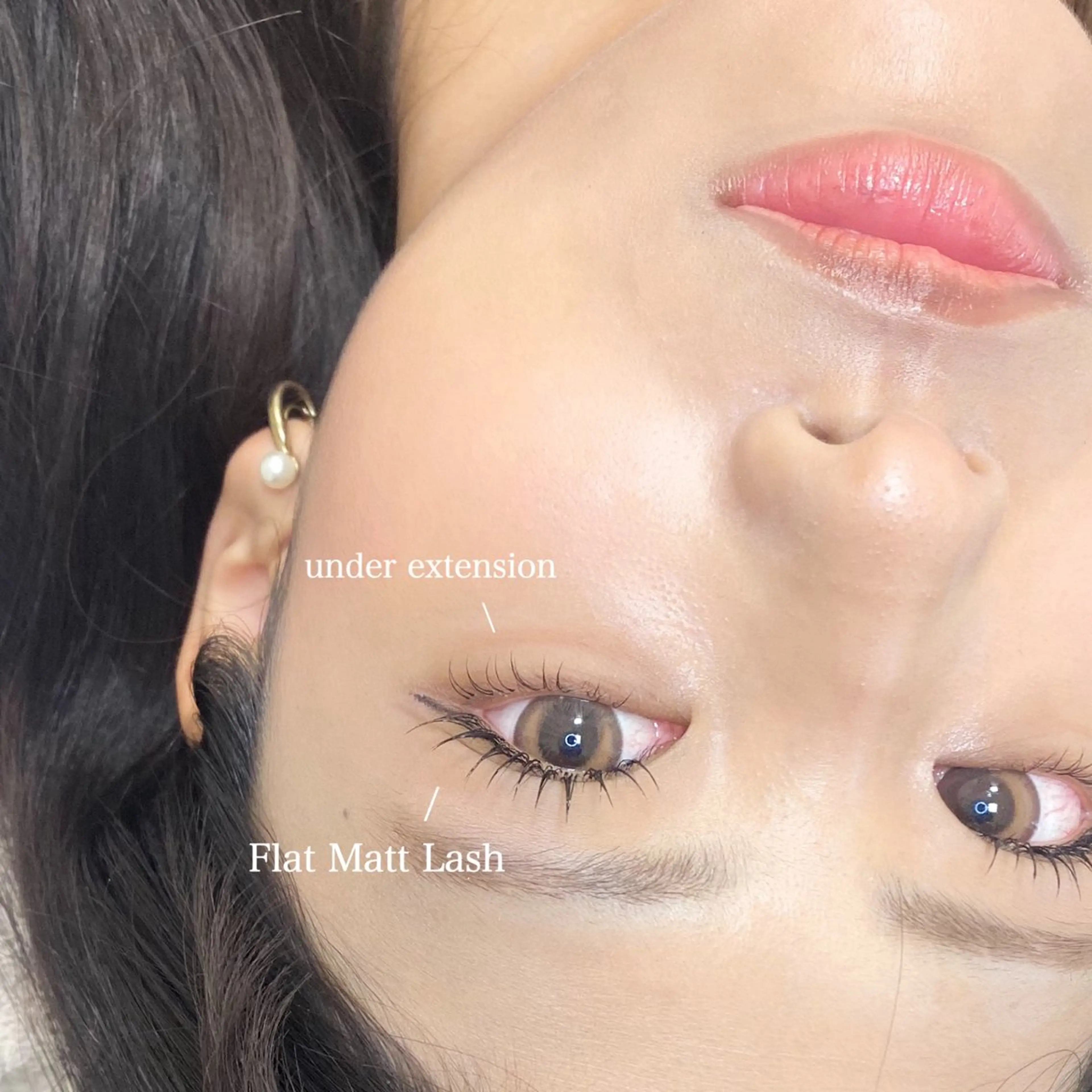 マツエク・マツパ 束感まつ毛 韓国風マツエク パリジェンヌラッシュリフト まつげパーマ 下まつげエクステ マツエク viviAiles ♡⃛ Ruiのマツエク・マツパデザイン