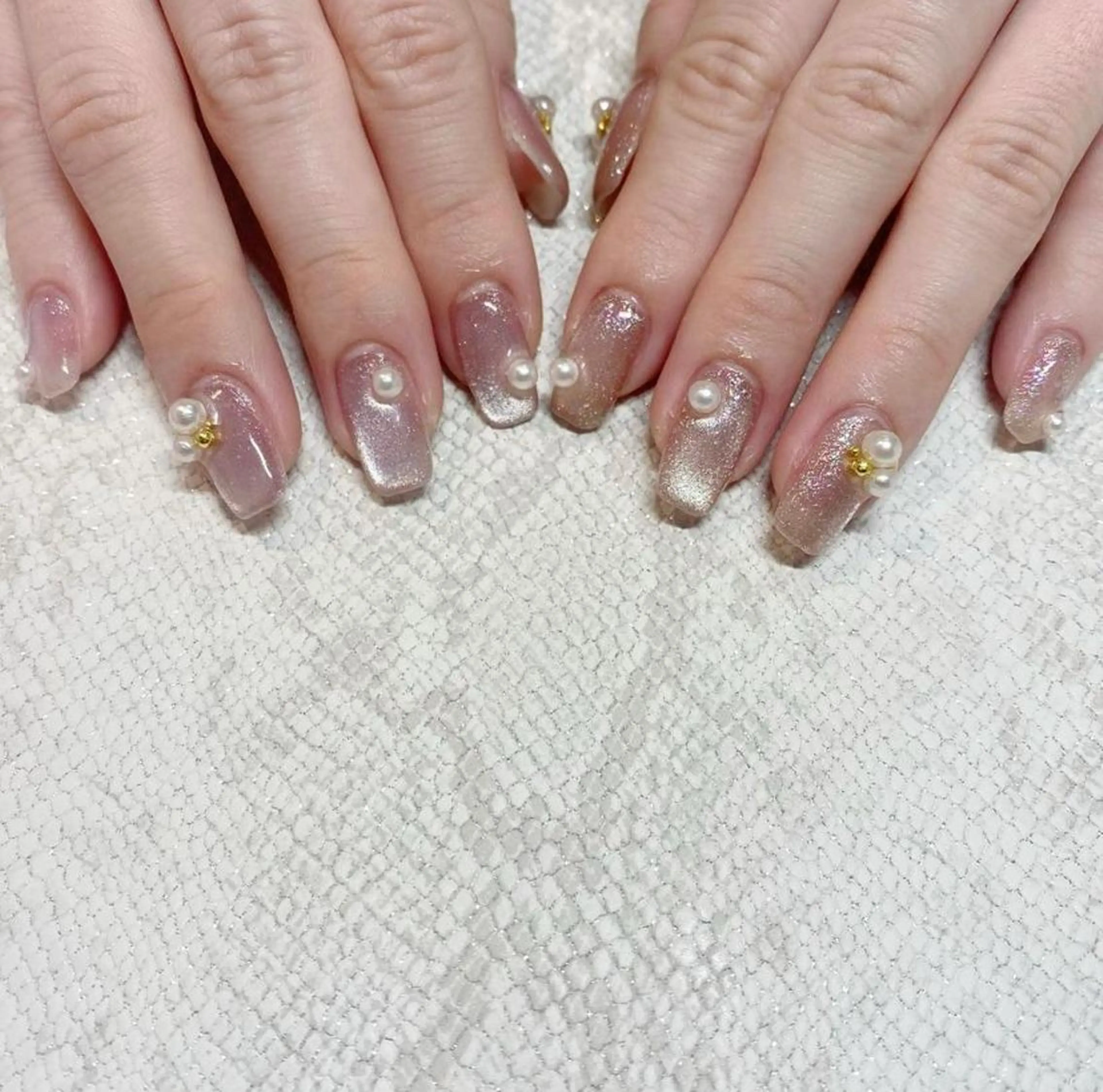 ネイル マグネットネイル ハンドネイル Nail&まつげエクステsalon cure-キュア-所属・今野 薫のネイルデザイン