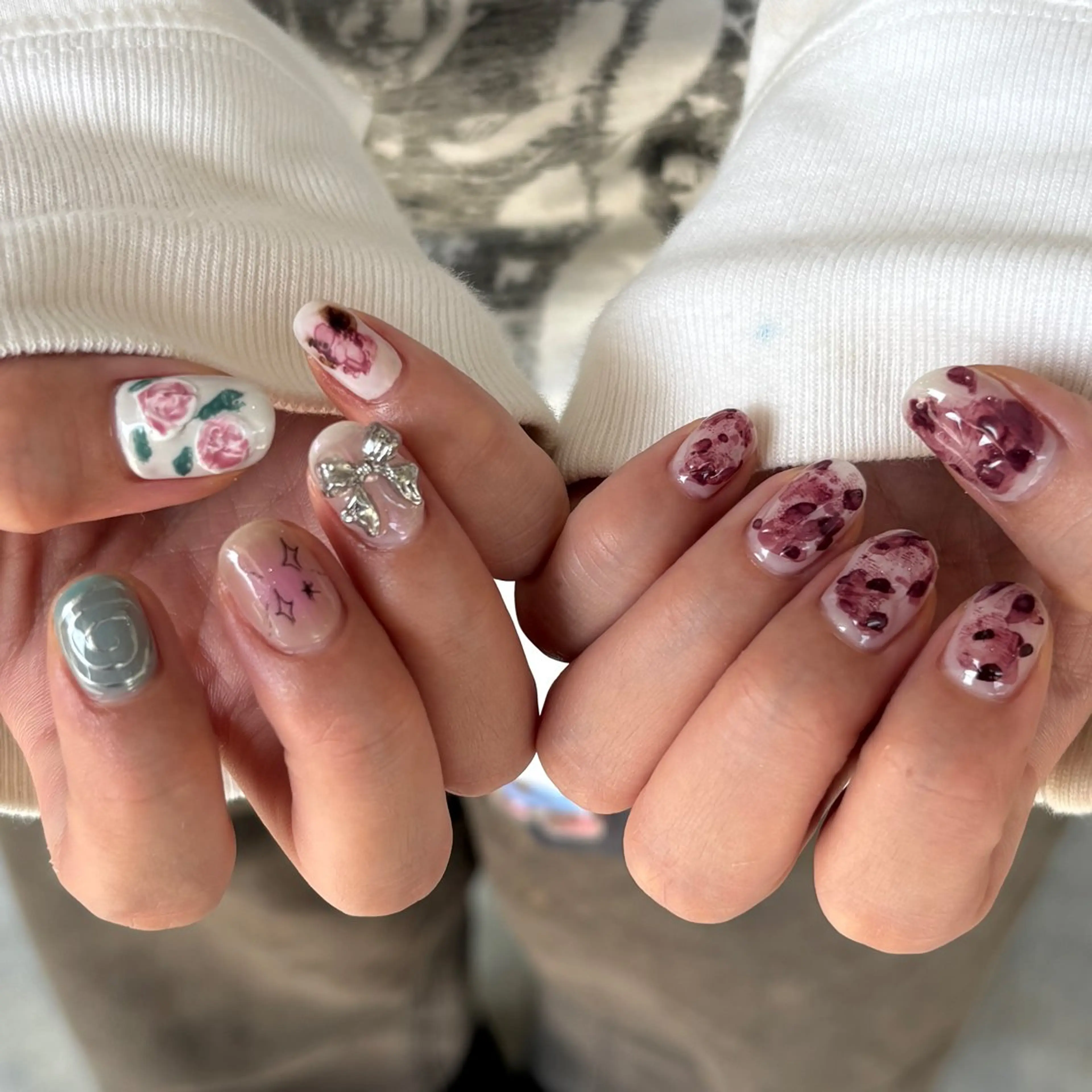 ネイル ハンドネイル hinako /個性派ニュアンスのネイルデザイン