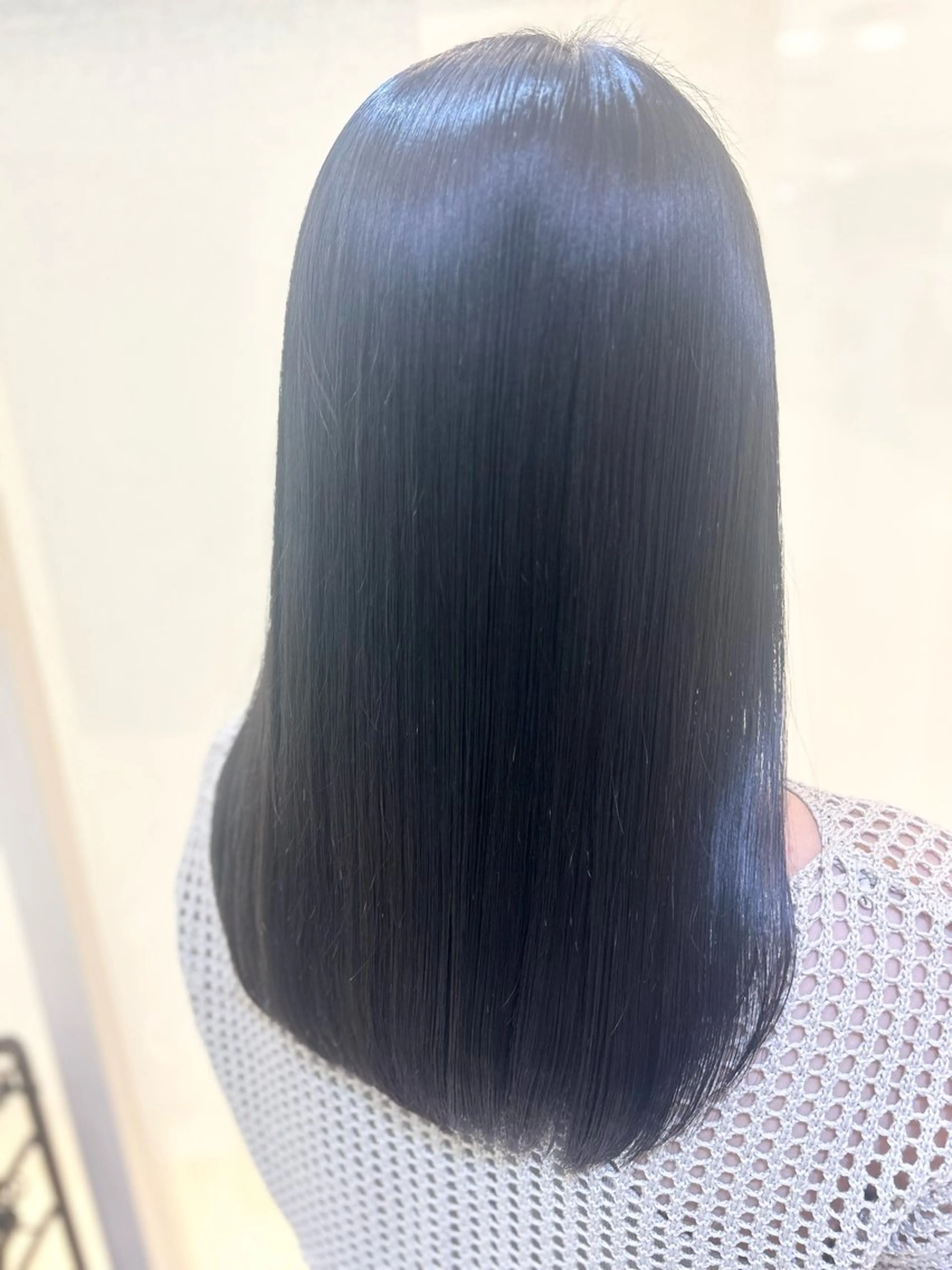 セミロング カラー 髪質改善/縮毛矯正 ササキナツミのヘアスタイル