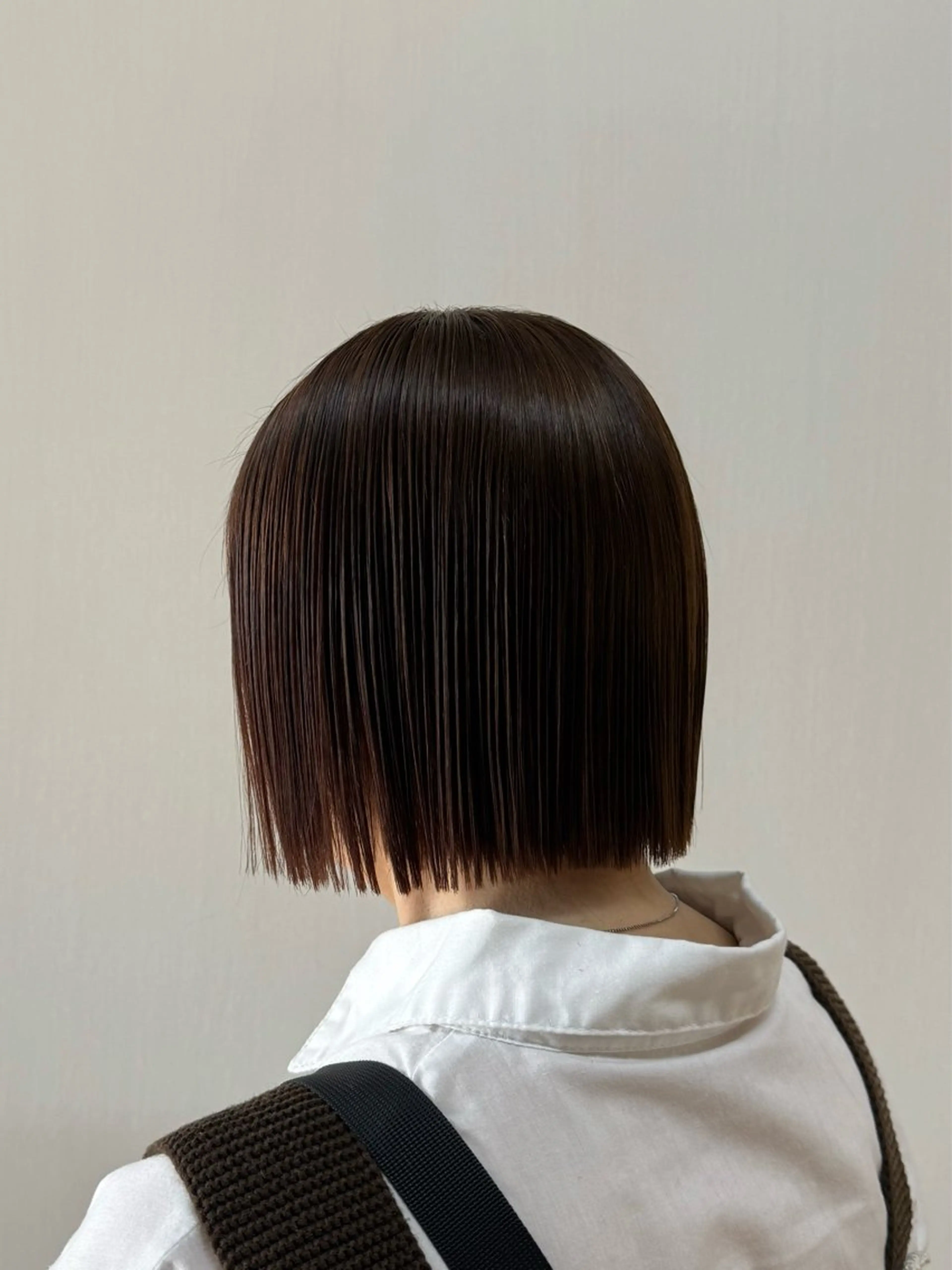 ショート 切りっぱなしボブ ボブ 縮毛矯正 カット 縮毛矯正 トリートメント 似合わせカット/ レディース特化/佑月のヘアスタイル