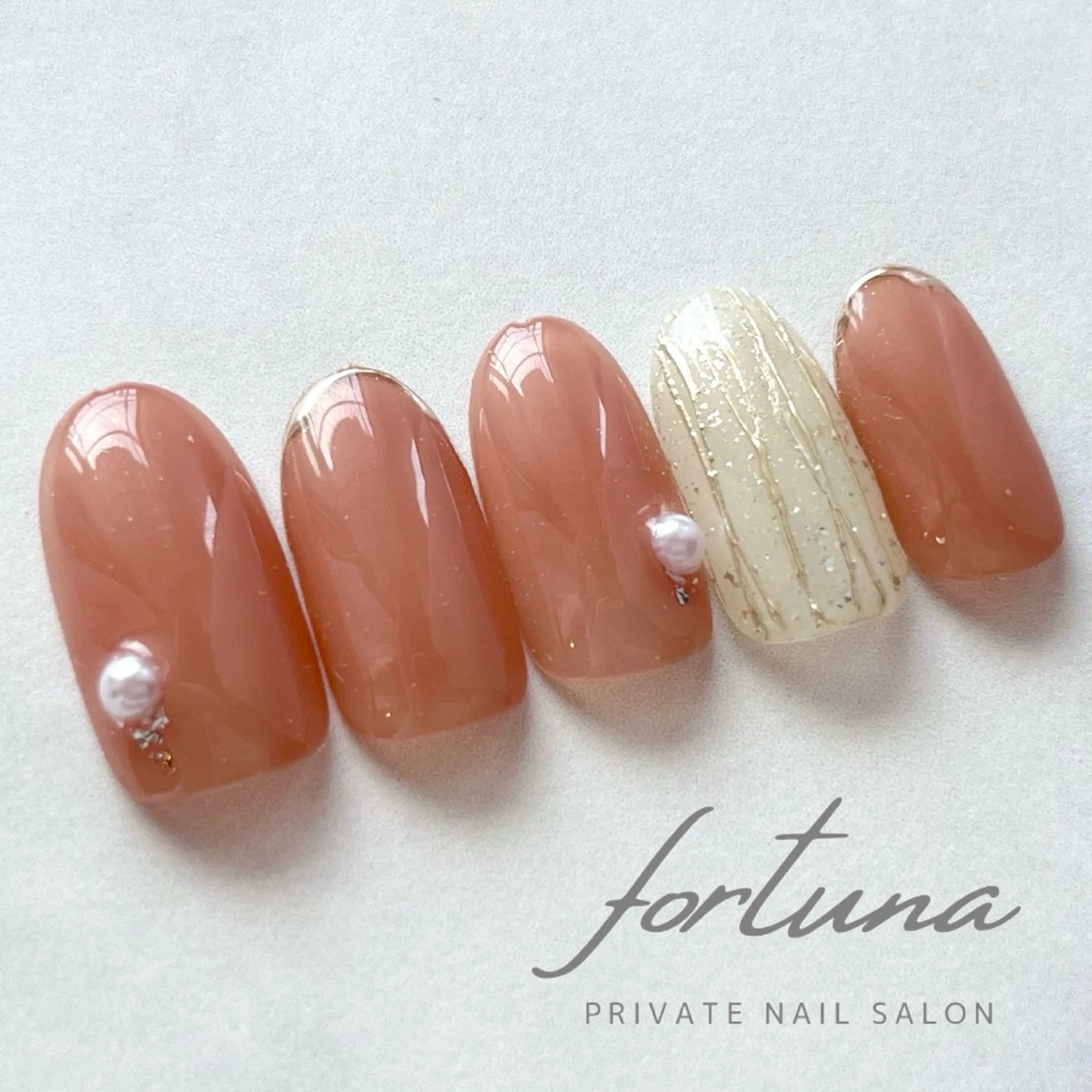 ネイル アートネイル ミラーネイル ハンドネイル fortuna 武藤裕美のネイルデザイン