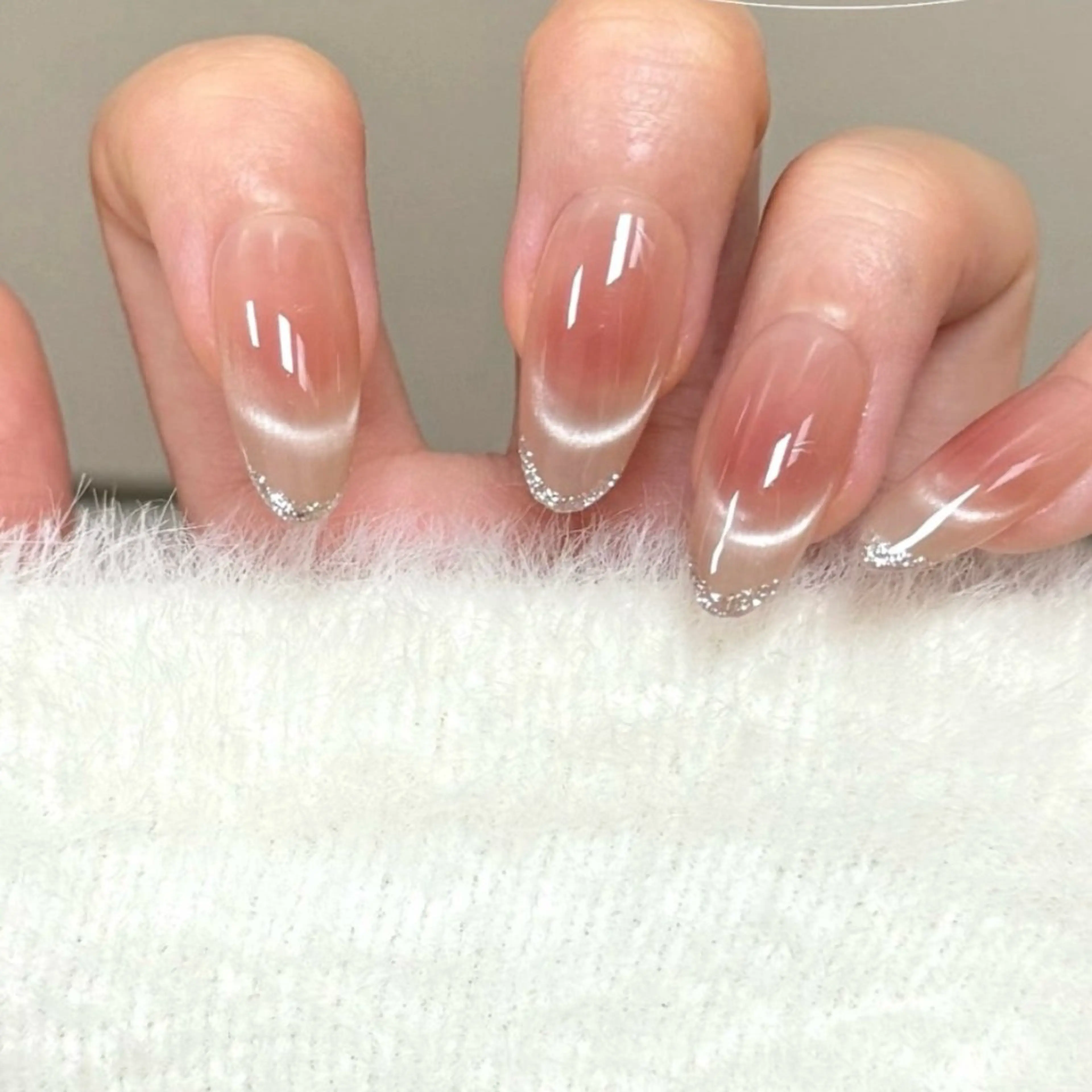 期间限定 オブ無し 人気No.1ゴージャスチーク×マグネットネイルの写真