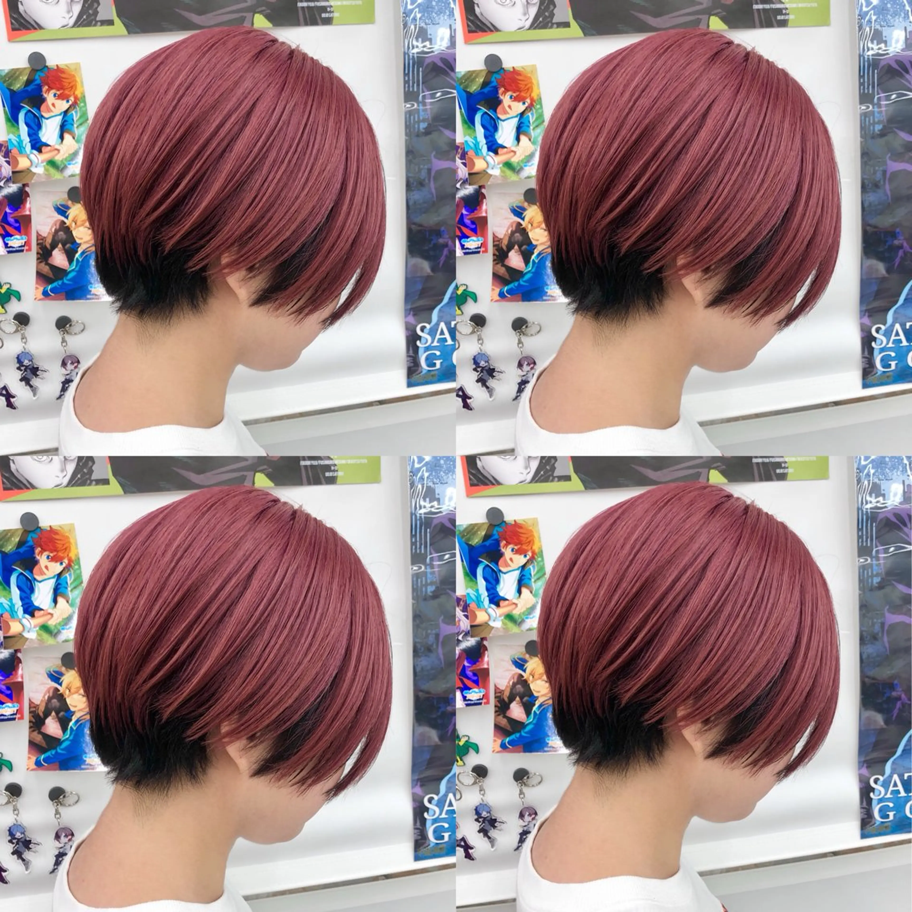 ショート カラー 推しカラー✨ オタク美容師ユウカのヘアスタイル