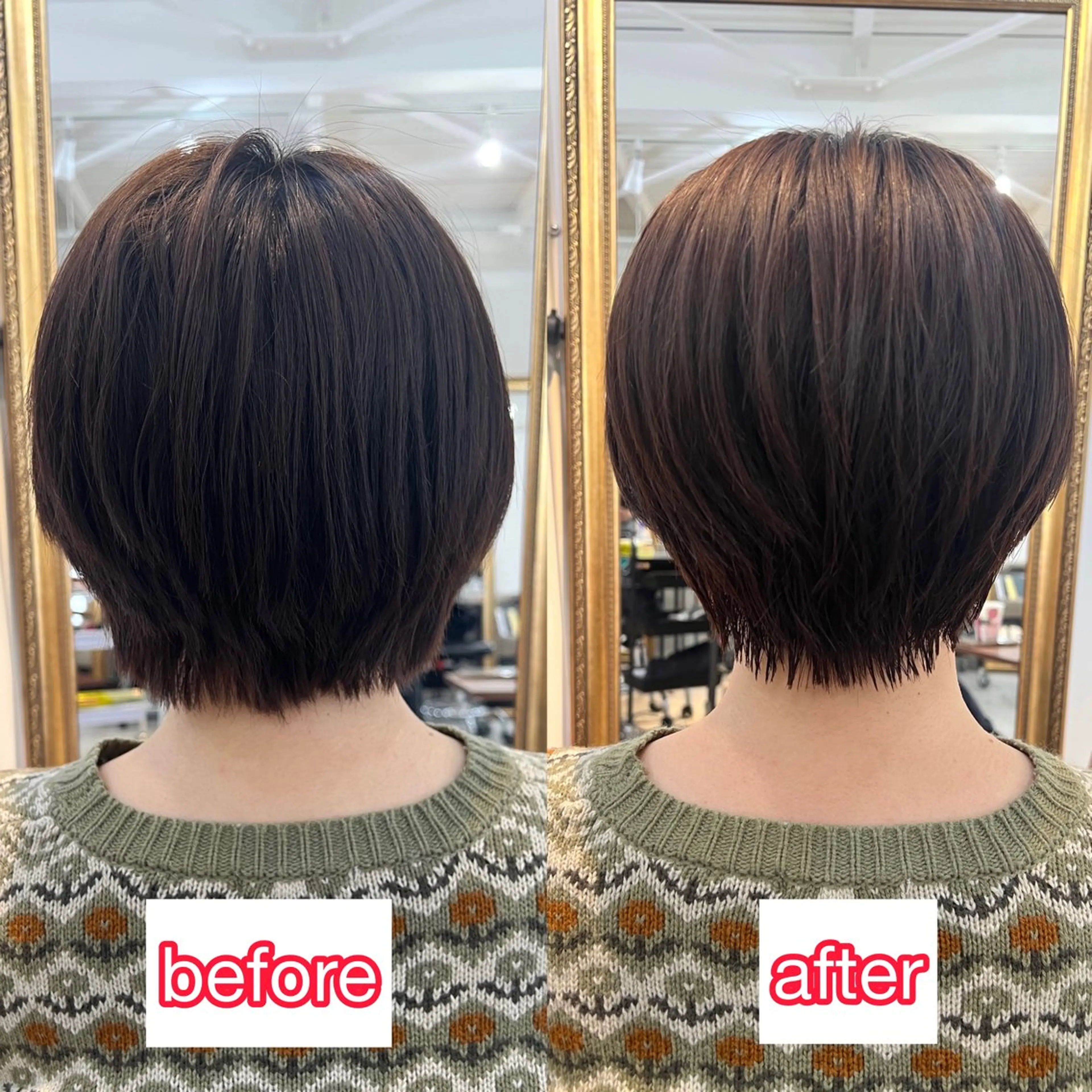 ショート 似合わせカット ショートヘア 小顔カット 目を惹く艶髪/髪質 改善カラー🤎ぐっちのヘアスタイル