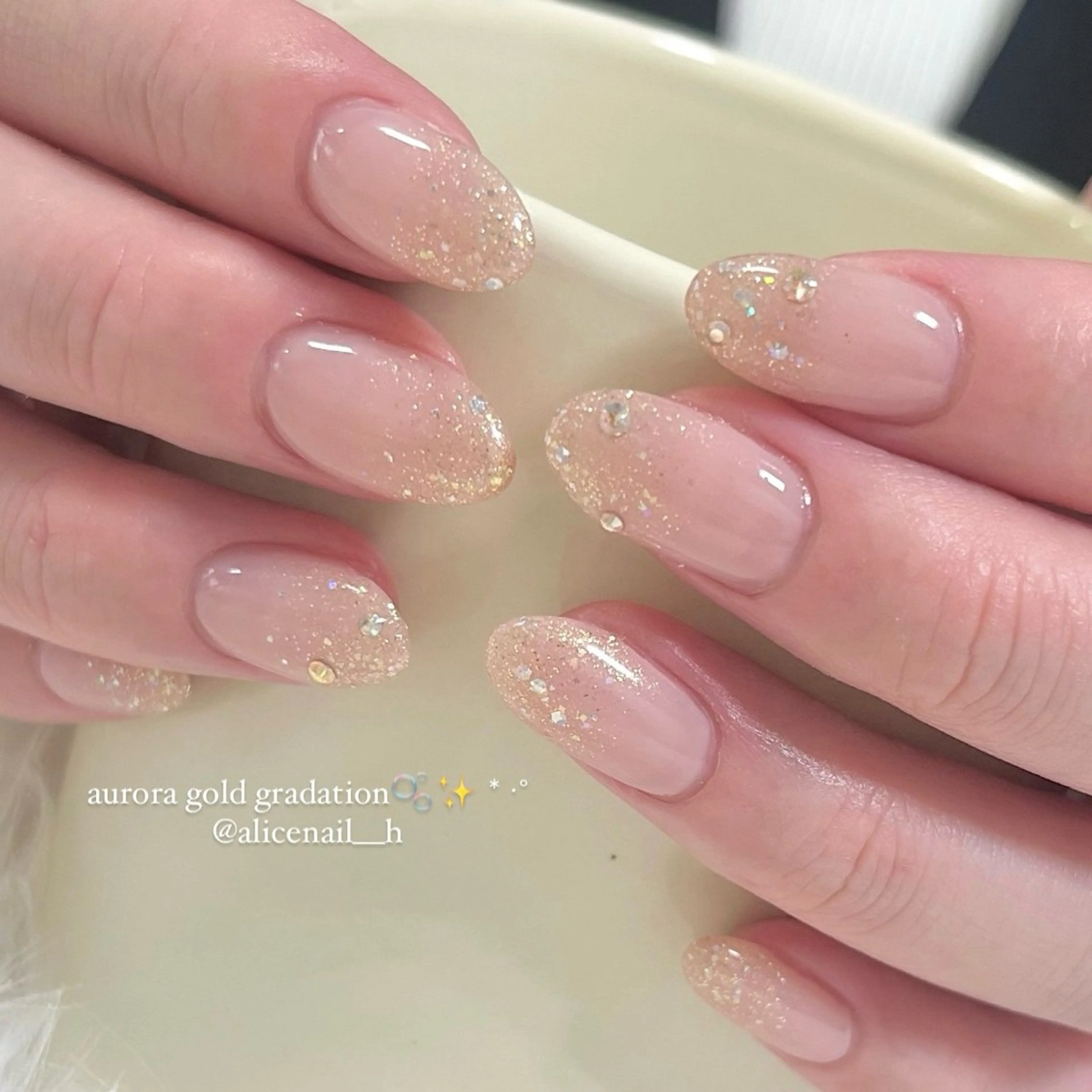 【 ✨Jrクーポン✨ 】HAND(オフなし)ラメグラデーション💫.∘の写真