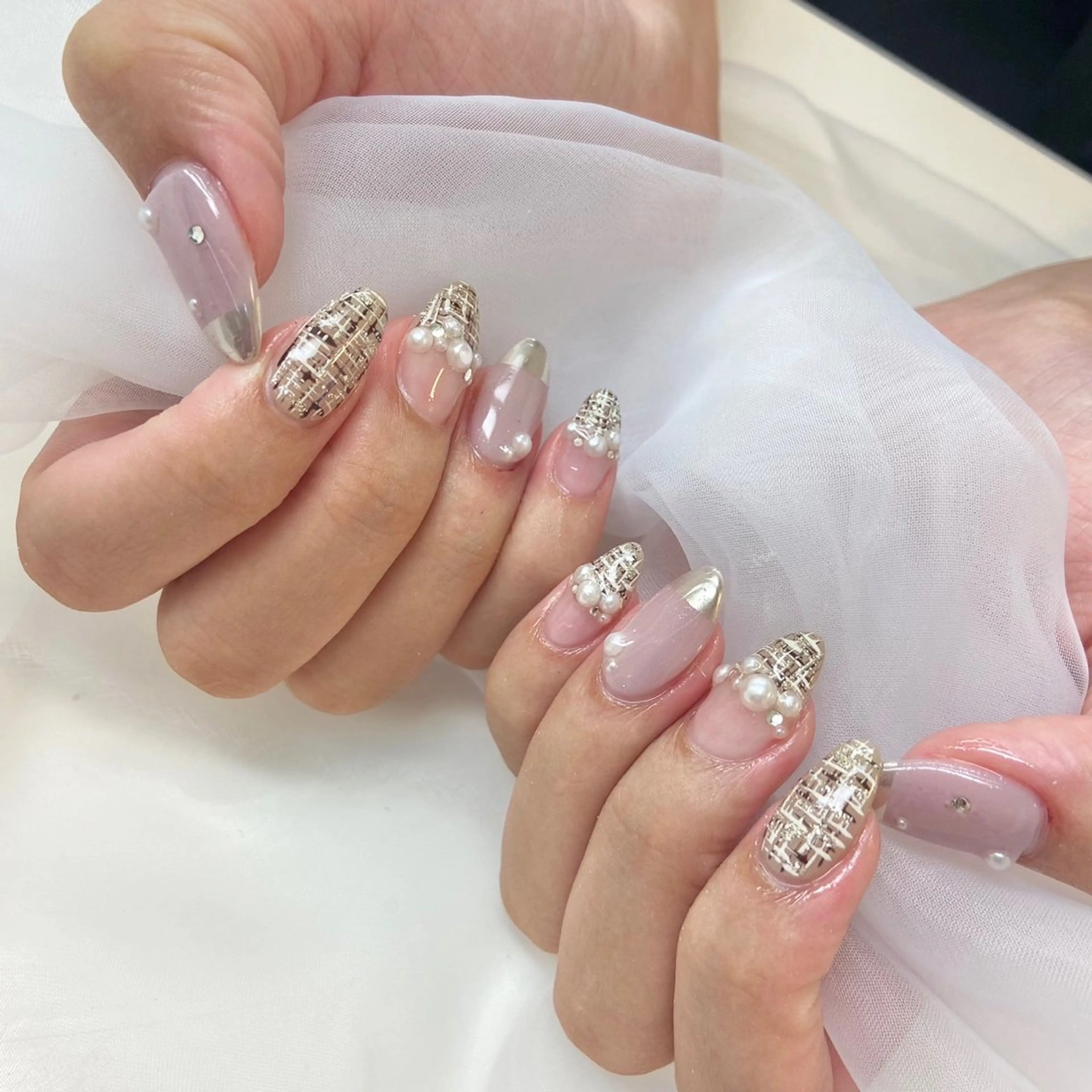 ミディアム ハンドネイル nail jaol池袋店所属・ネイルJaol 池袋のネイルデザイン