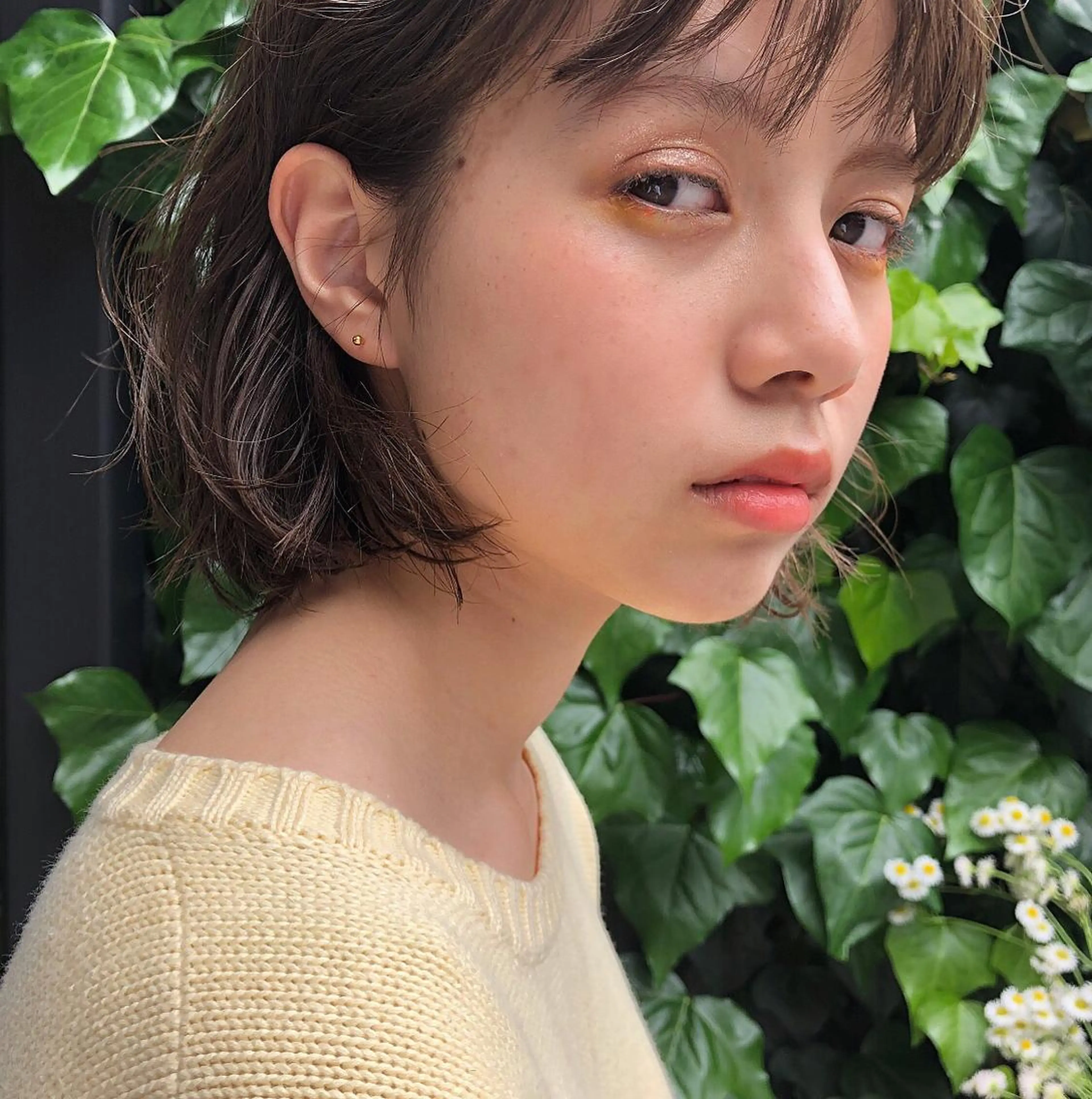 ミディアム ボブ／レイヤー／艶 🦕risa  森下のヘアスタイル