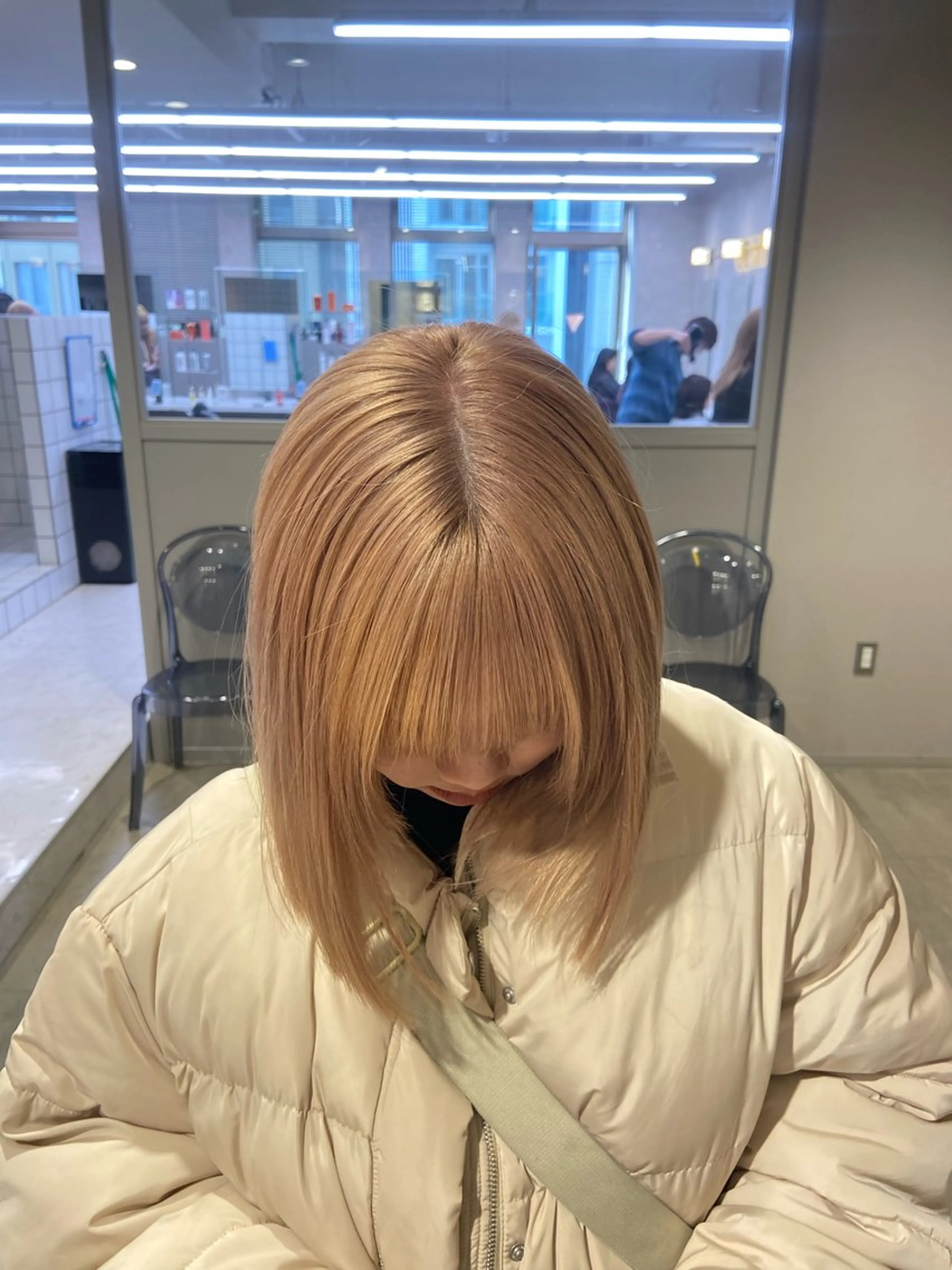 ショート カラー ヘアアレンジ flammeum所属・ハイトーン/ボブ /misakiのヘアスタイル