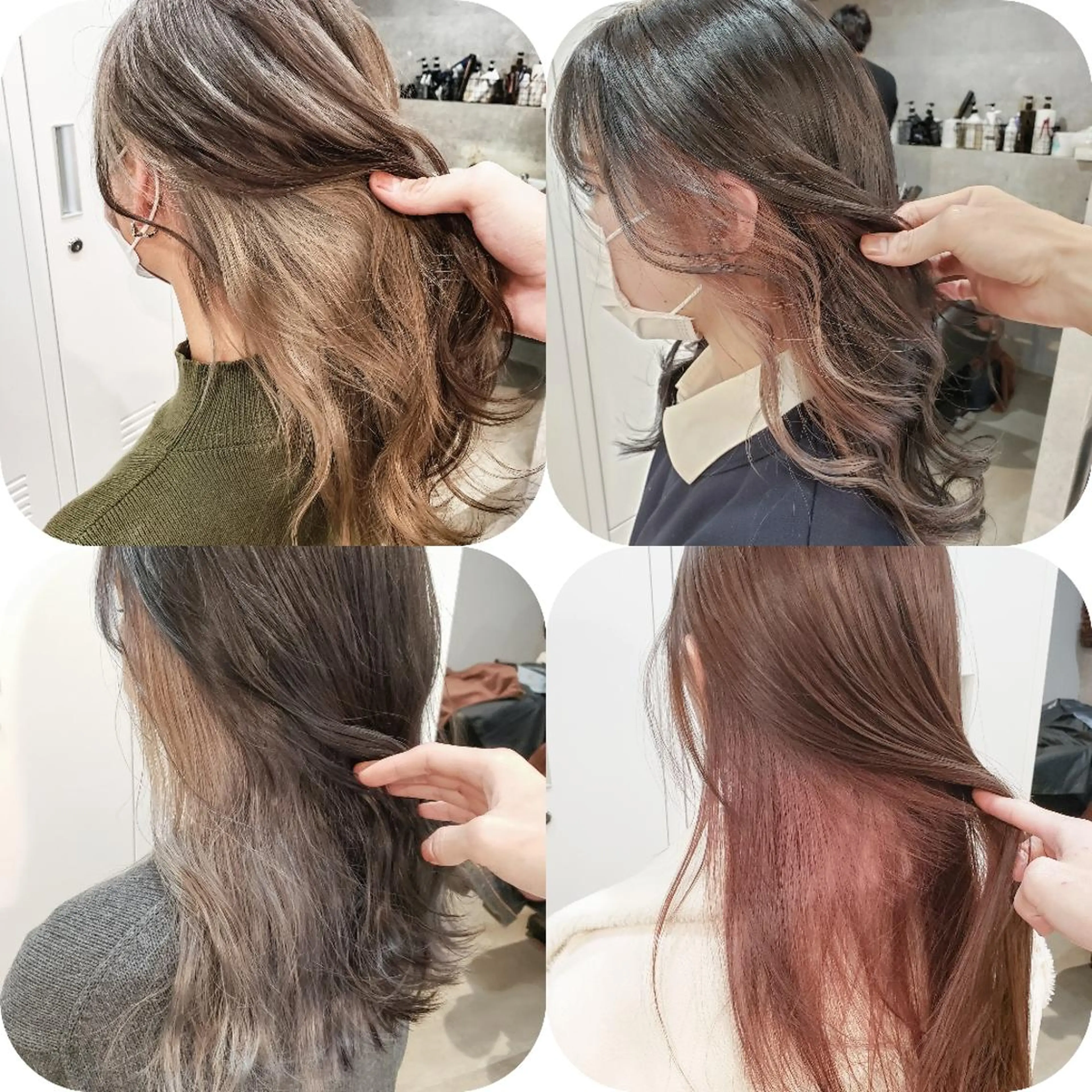 ミディアム カラー インナーカラー ヘアカラー トリートメント Oli所属・ミルクティー特化 🌈島内　琢真🌈のヘアスタイル