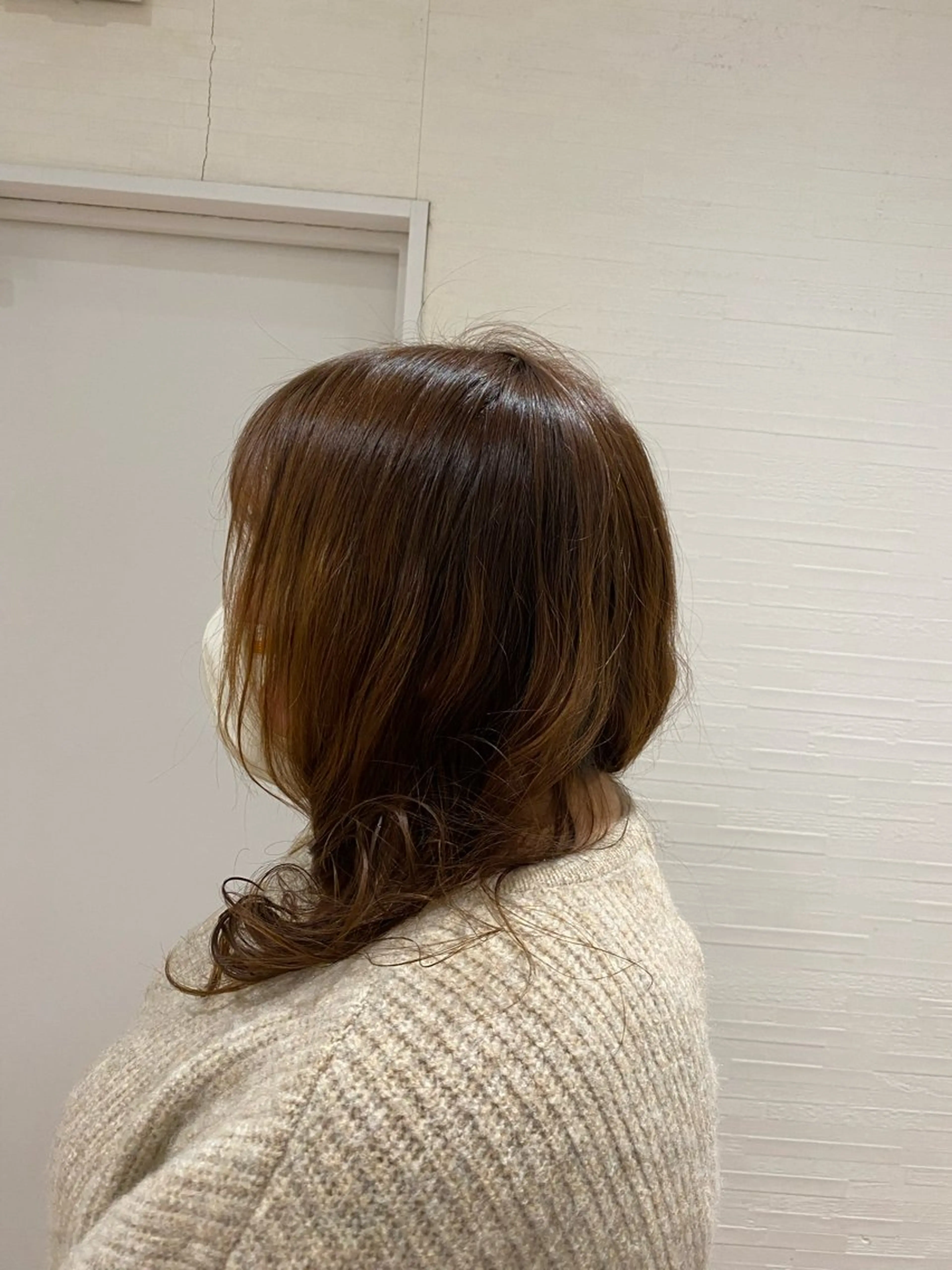 ロング カット パーマ イシカワ ユウタのヘアスタイル