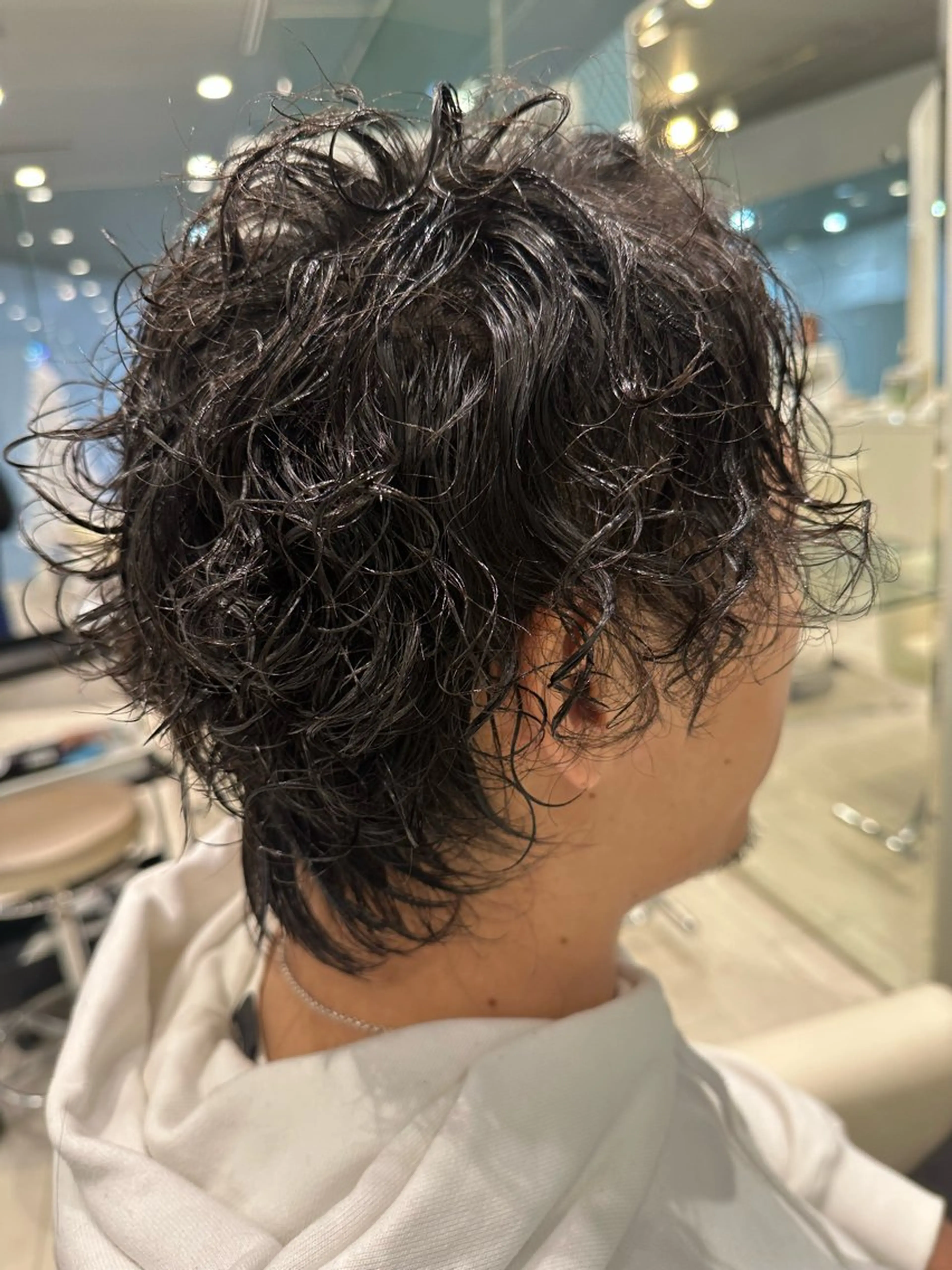 パーマ メンズ メンズウルフカット ウルフカット メンズカット 井上　凜太郎のヘアスタイル