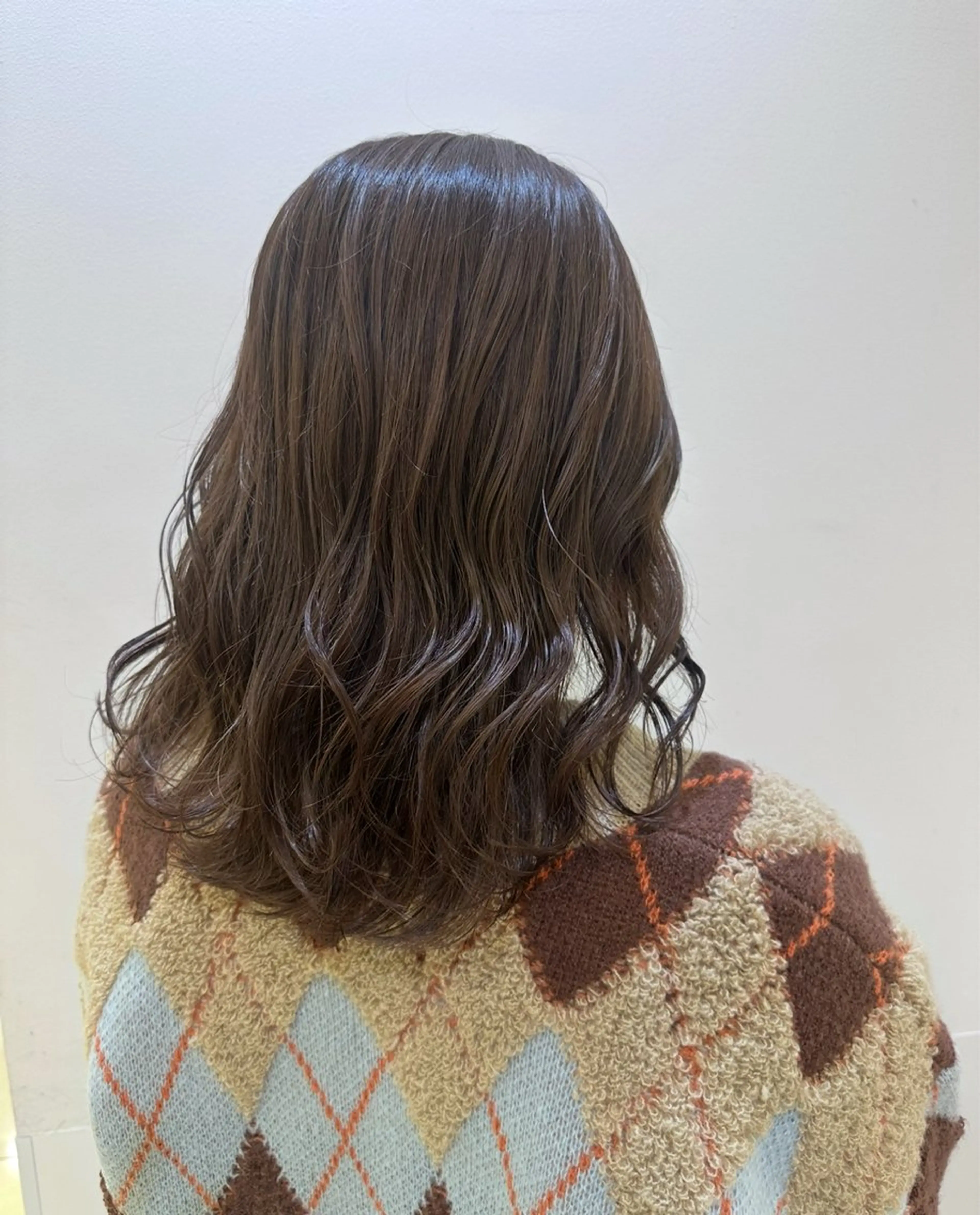 セミロング インナーカラー 💎しまだゆうかのヘアスタイル